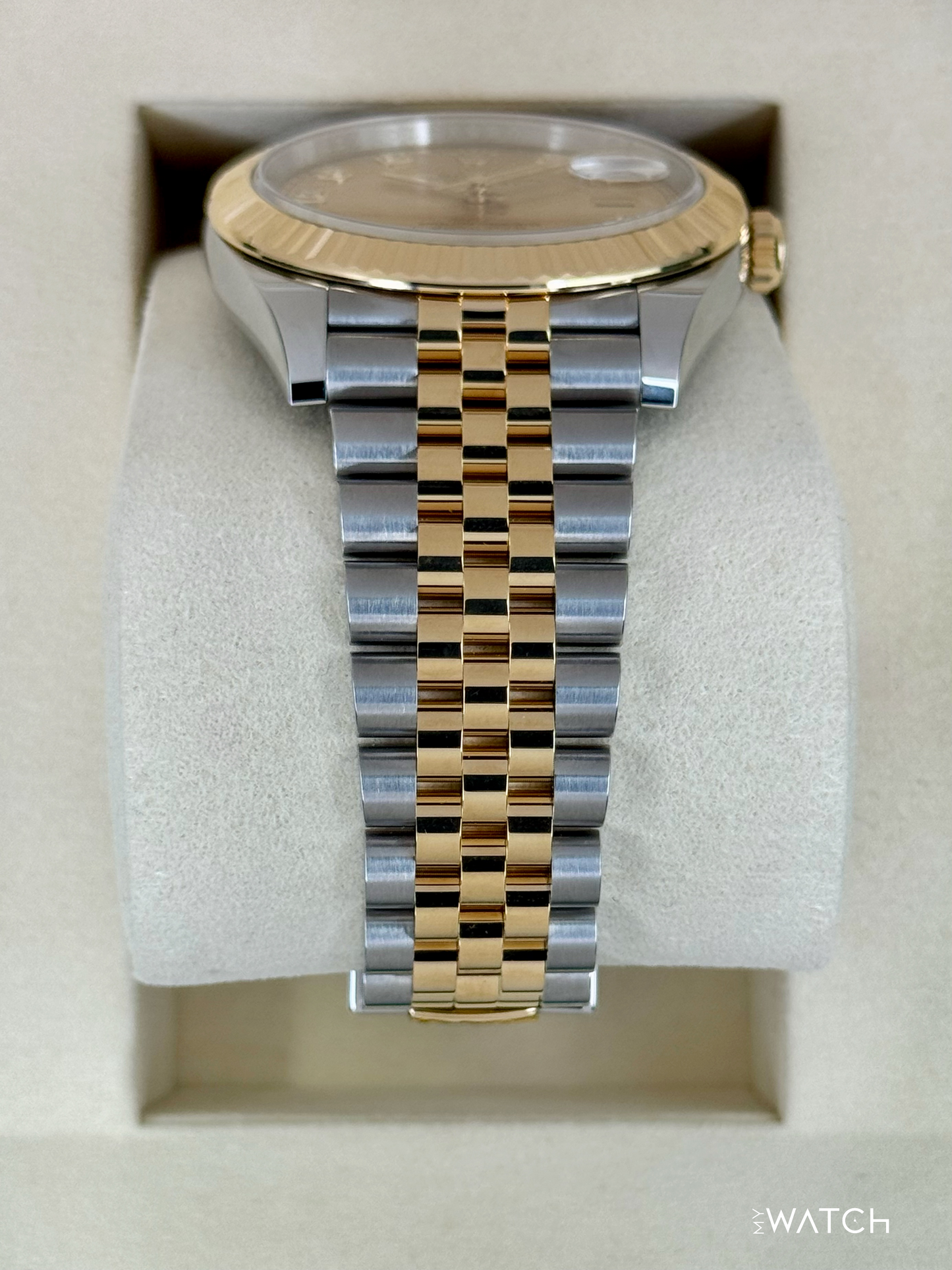 NEW 2025 Rolex Datejust 41mm 126333 Jubilee Champagne Diamond Dial - MyWatchLLC