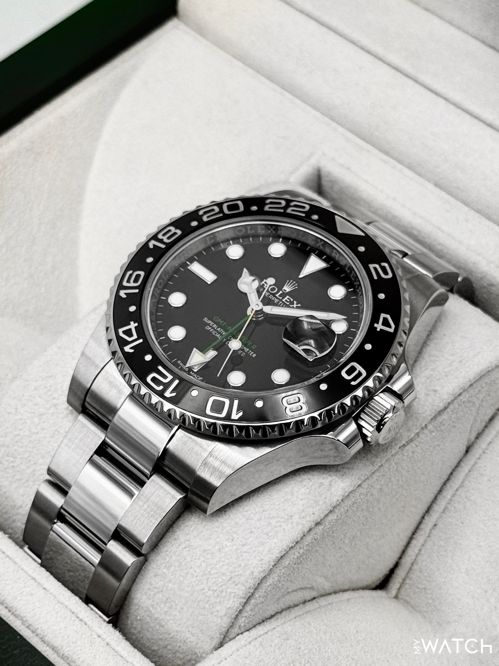2018 Rolex GMT-Master II 40mm 116710LN Stainless Steel Black Dial - MyWatchLLC