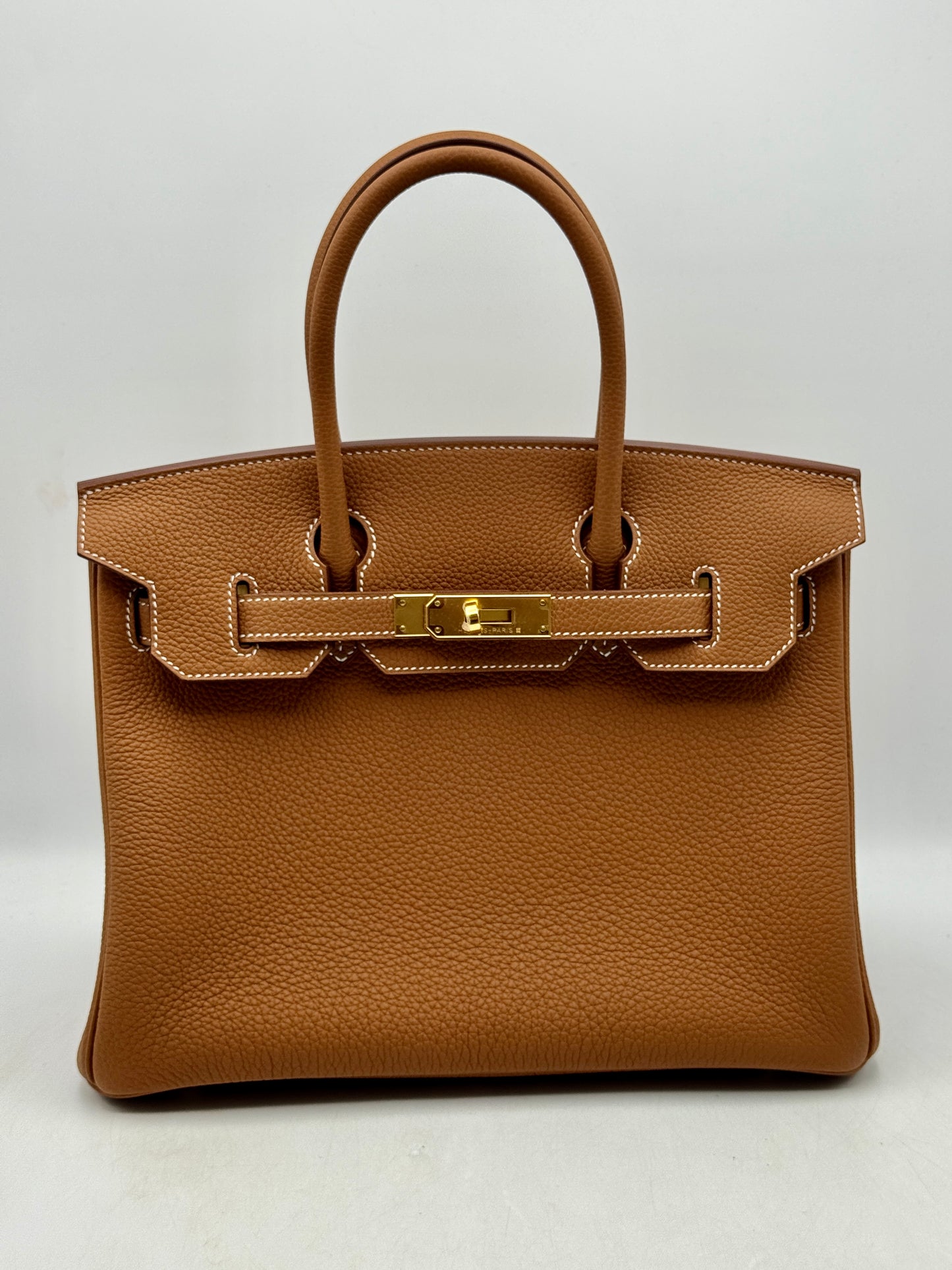 NEW Hermès Birkin 30 Handbag Togo Gold Hardware GHW Handbag