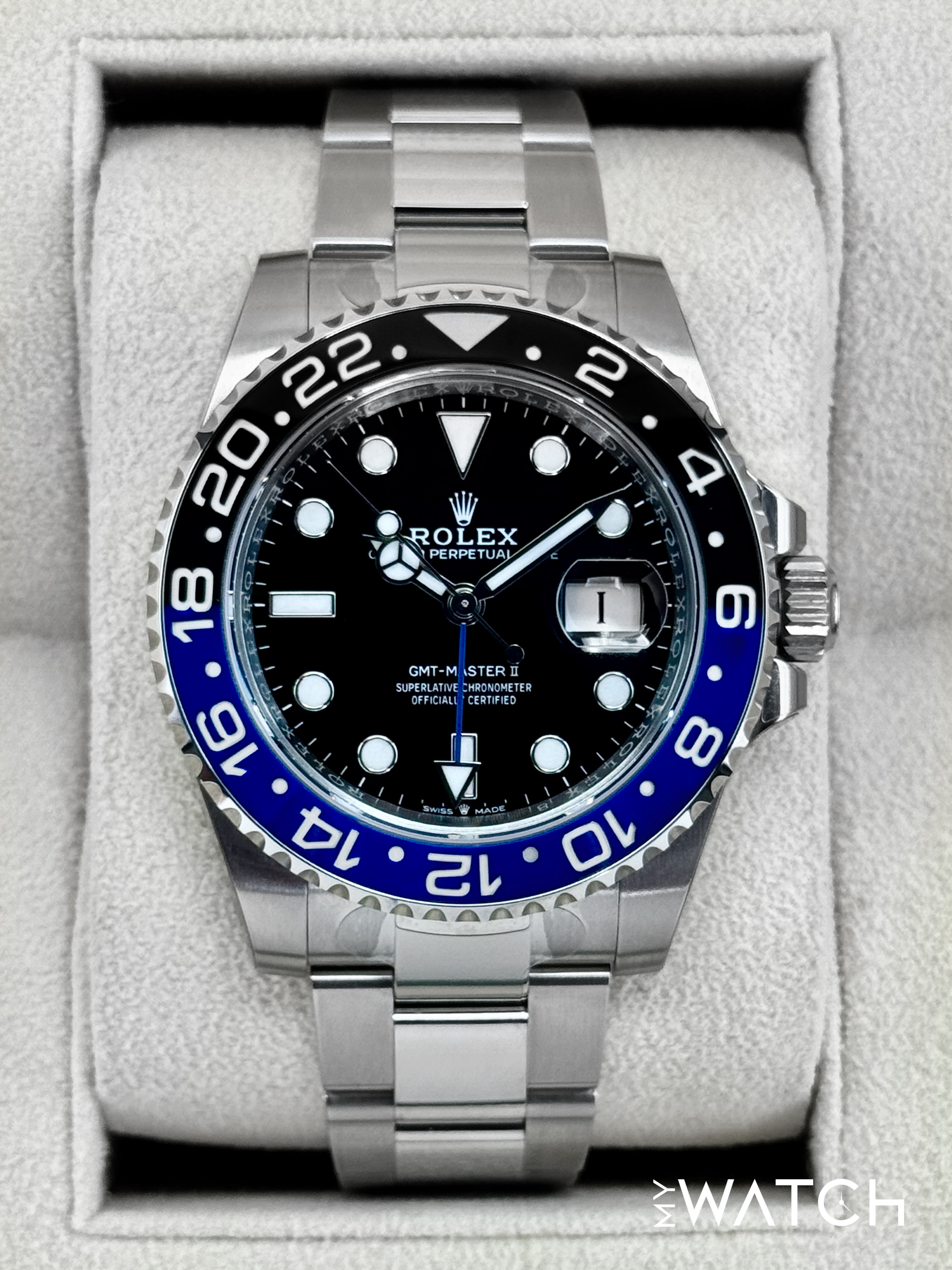 2024 Rolex GMT-Master II "Batman" 40mm 126710BLNR Oyster (STICKERED) - MyWatchLLC