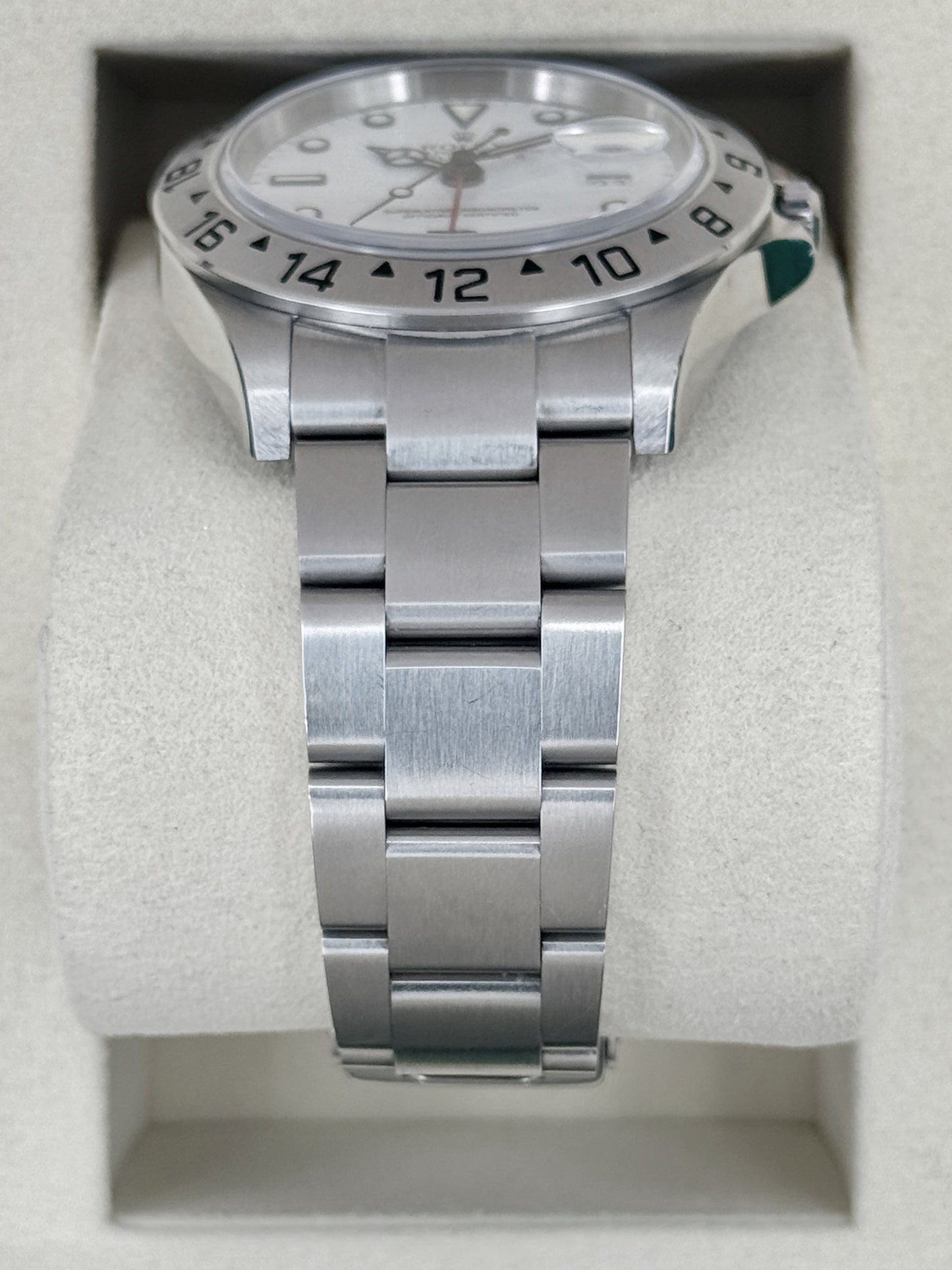 2005 Rolex Explorer II 40mm 16570 Stainless Steel Polar White Dial