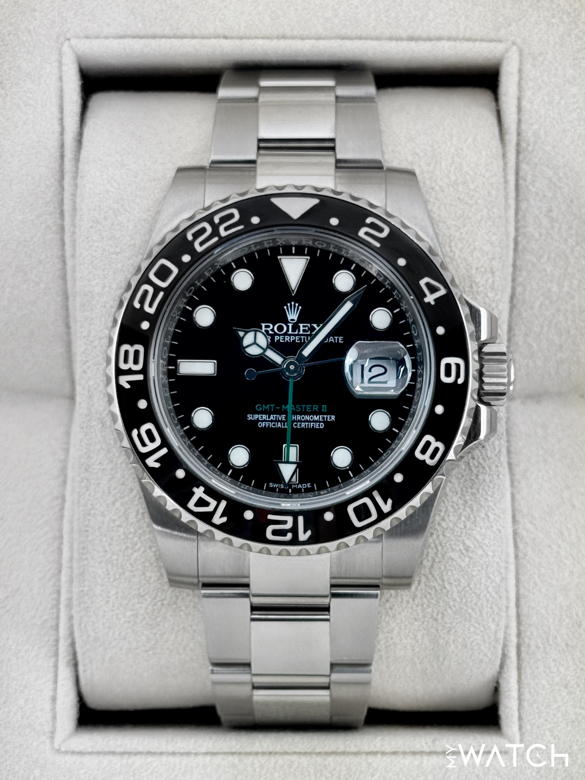 2018 Rolex GMT-Master II 40mm 116710LN Stainless Steel Black Dial - MyWatchLLC