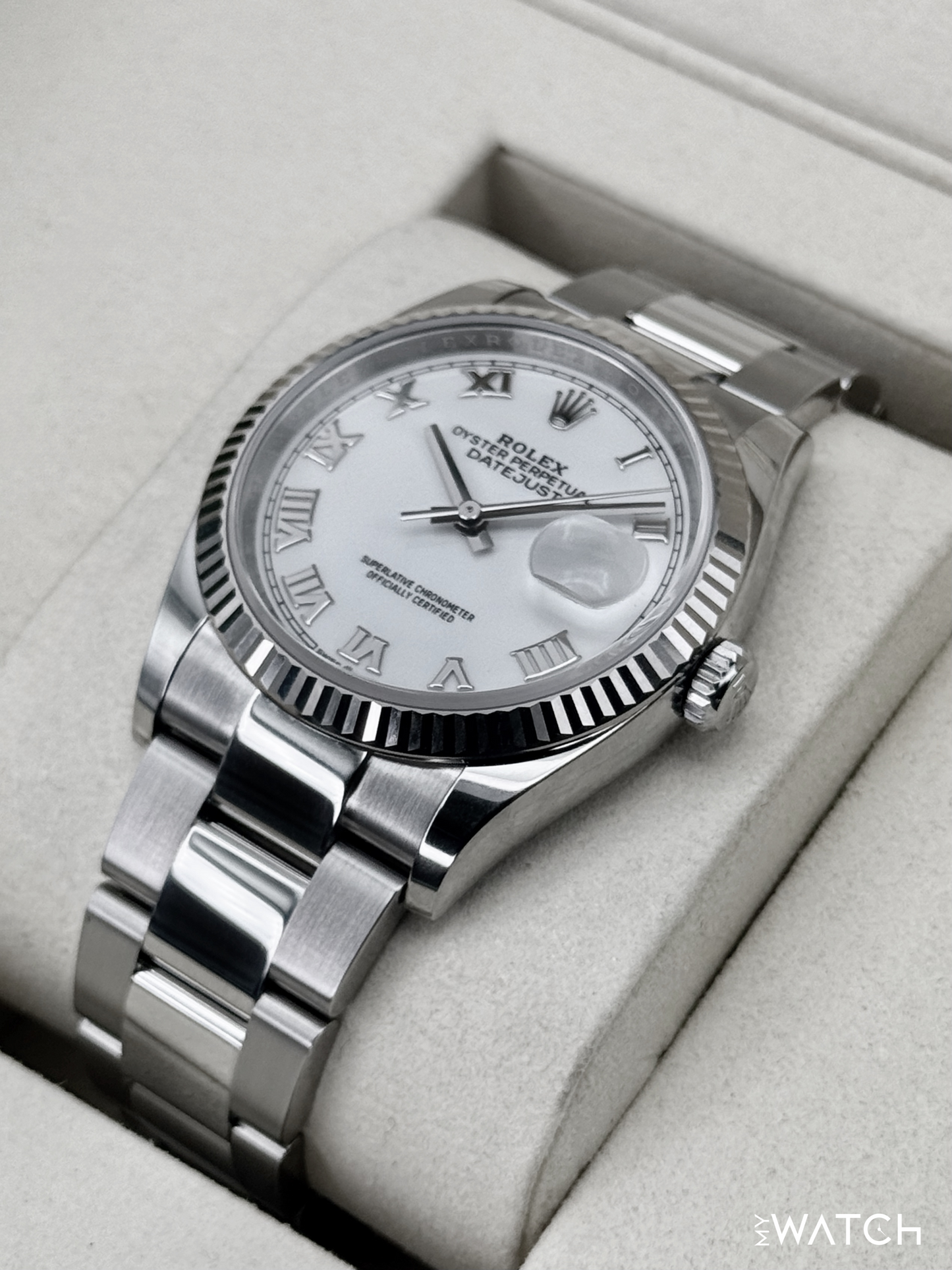 NEW 2026 Rolex Datejust 36mm 126234 Stainless Steel Oyster White Dial - MyWatchLLC