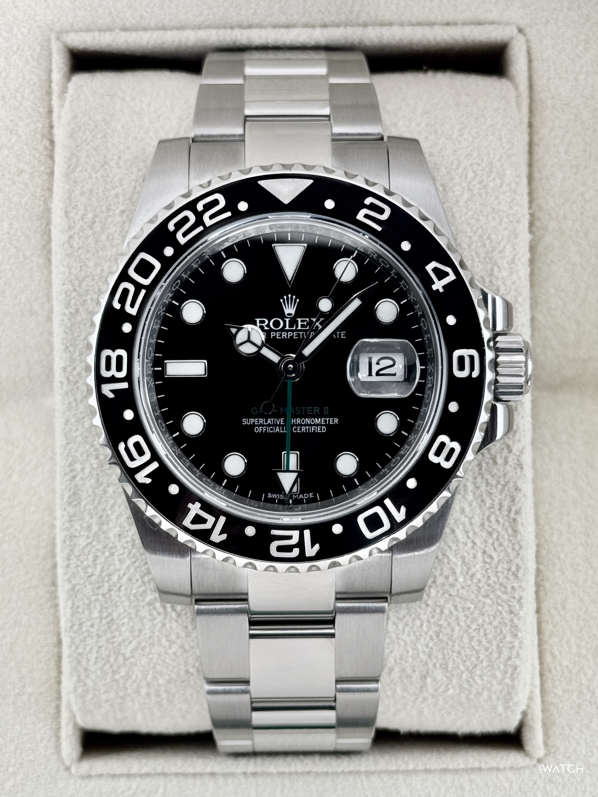 2016 Rolex GMT-Master II 40mm 116710LN Stainless Steel Black Dial - MyWatchLLC