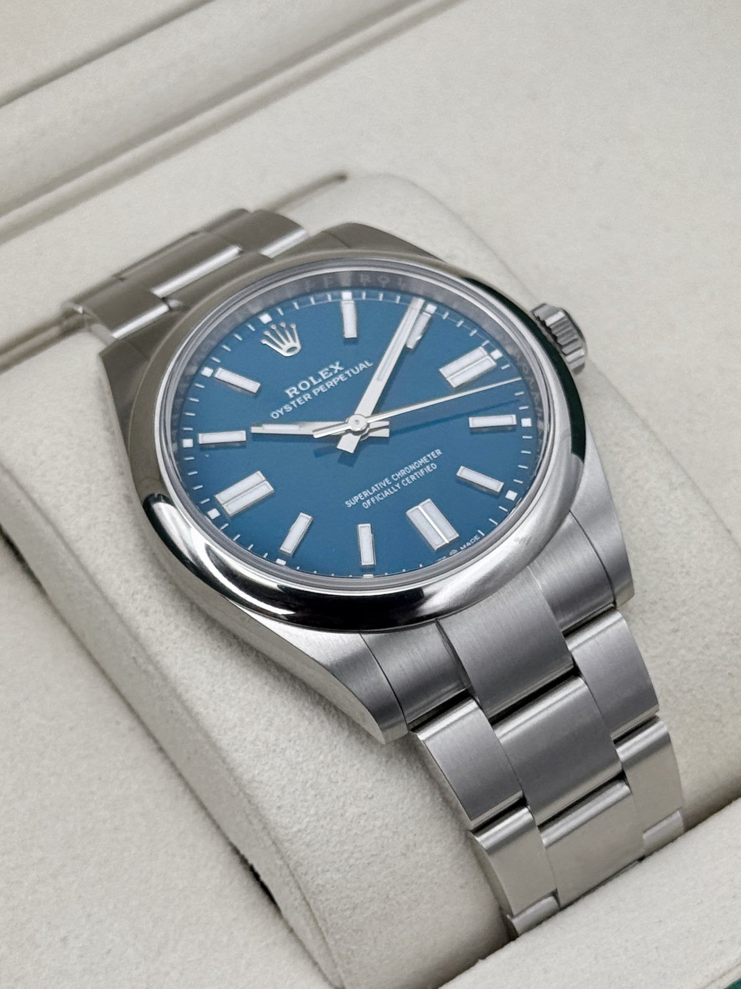 2025 Rolex Oyster Perpetual 41mm 134300 Med Blue Dial