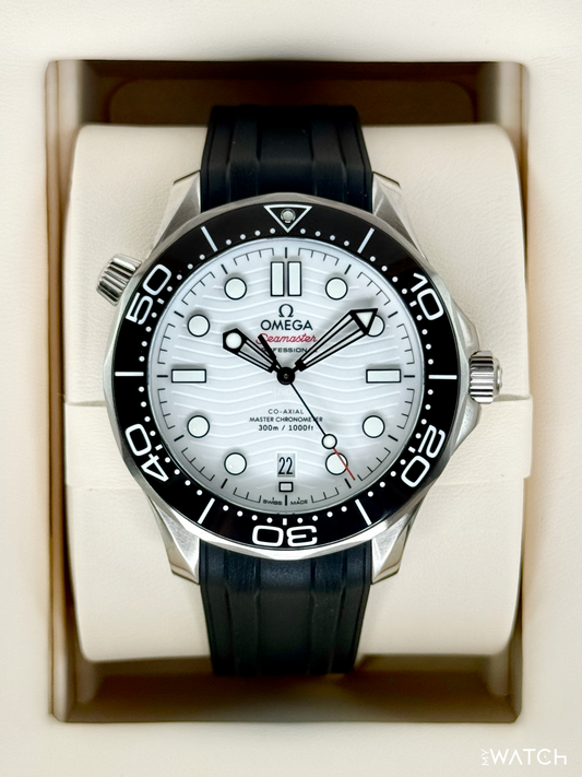NEW 2022 Omega Seamaster Diver 300M 42mm 210.30.42.20.04.001 White Dial - MyWatchLLC