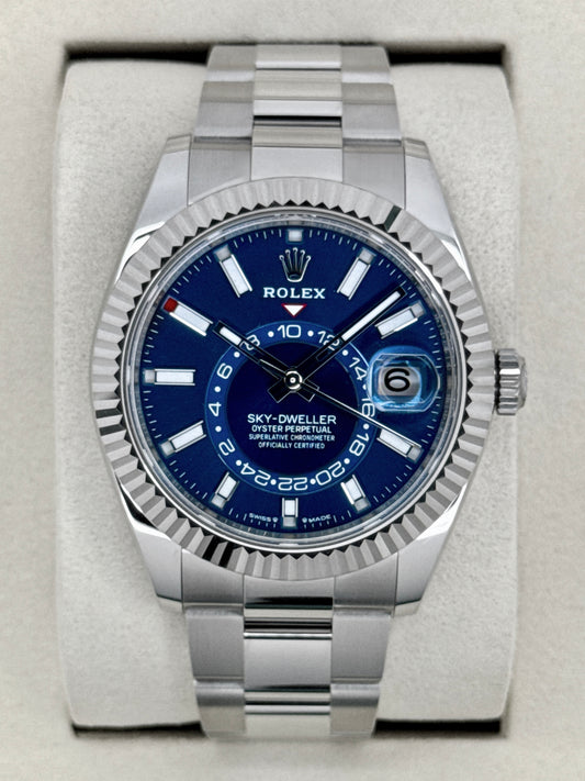 NEW 2026 Rolex Sky-Dweller 42mm 336934 Oyster Blue Dial (NEW STYLE CARD)