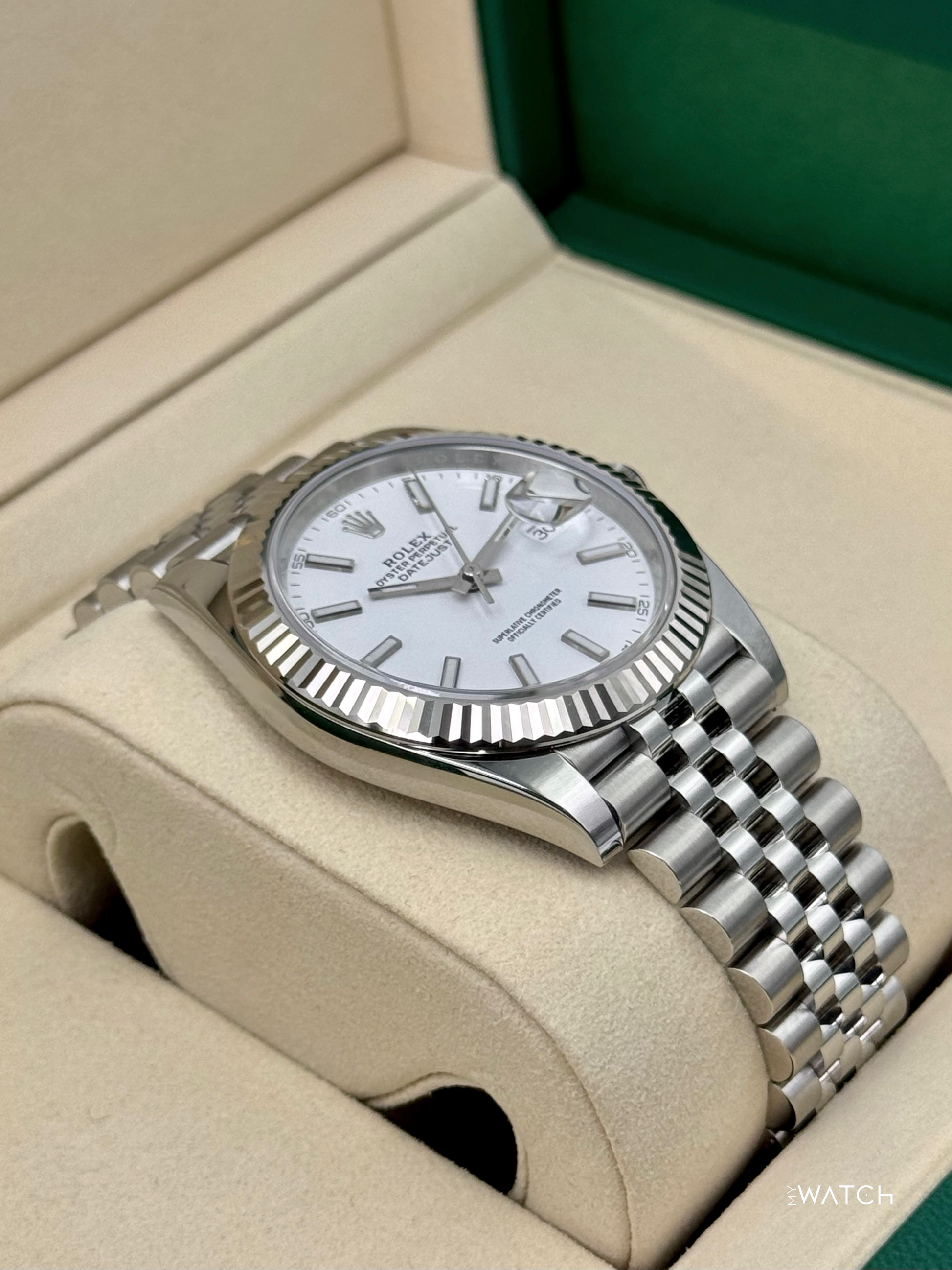 NEW 2025 Rolex Datejust 41mm 126334 Stainless Steel Jubilee White Dial - MyWatchLLC