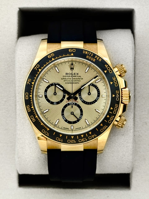 2025 Rolex Daytona "PIkachu" 40mm 126518LN Yellow Gold Oysterflex Champagne Dial