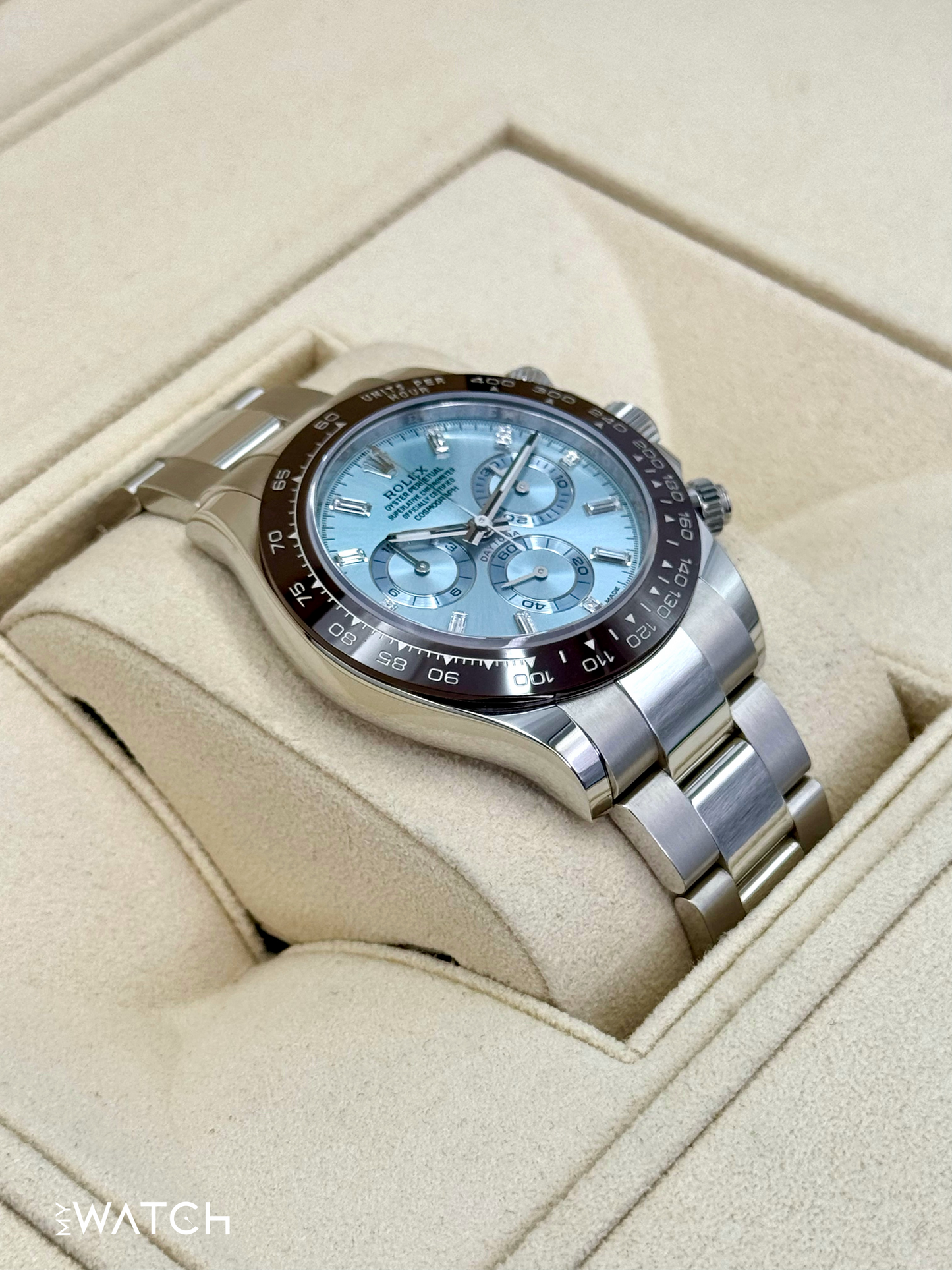 2022 Rolex Daytona 40mm 116506 Platinum Ice Blue Diamond Dial