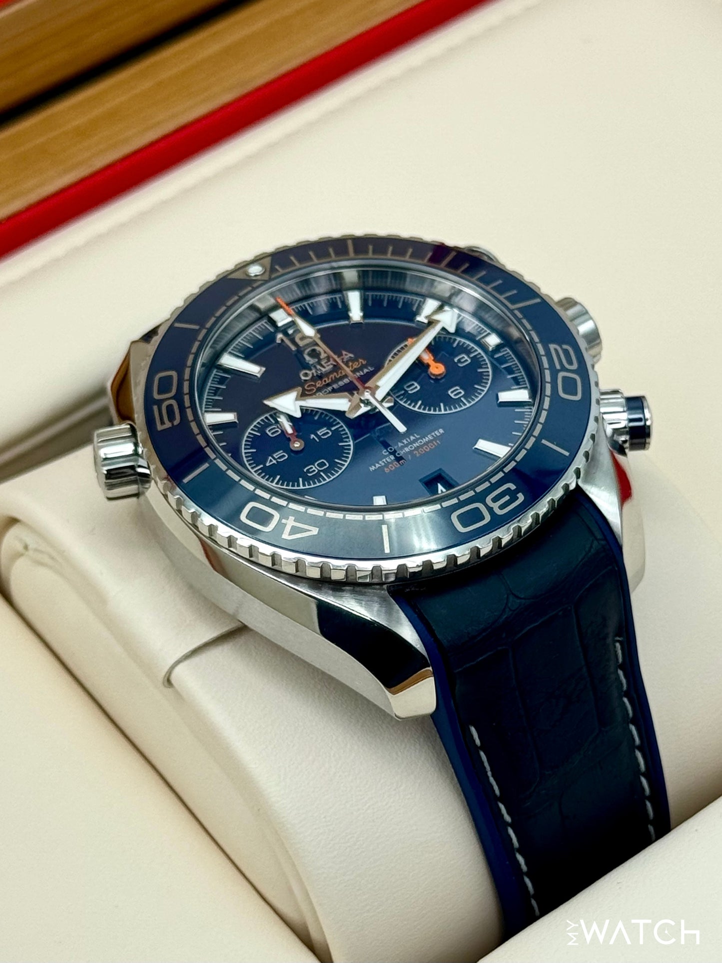 Omega Seamaster Planet Ocean 45.5mm 215.33.46.51.03.001 Blue Dial - MyWatchLLC