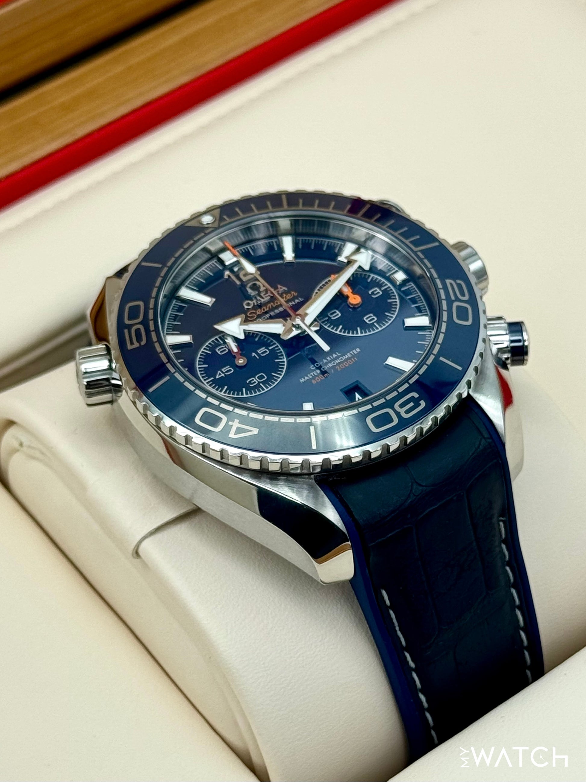 Omega Seamaster Planet Ocean 45.5mm 215.33.46.51.03.001 Blue Dial - MyWatchLLC