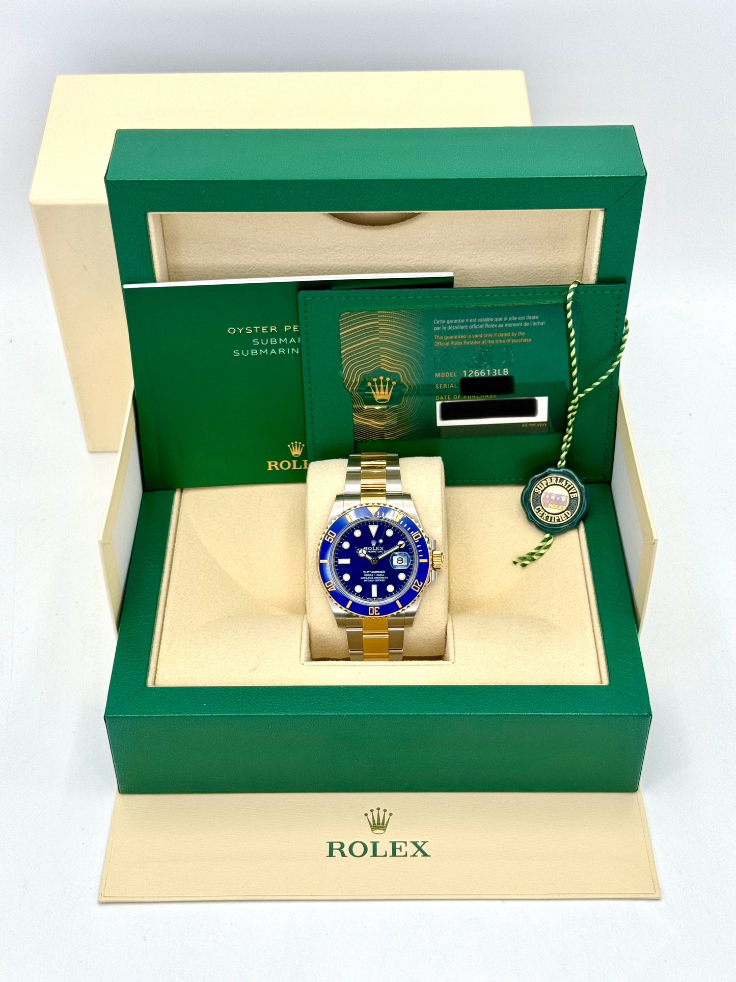 2023 Rolex Submariner "Bluesy" 41mm 126613LB Two-Tone Blue Dial - MyWatchLLC