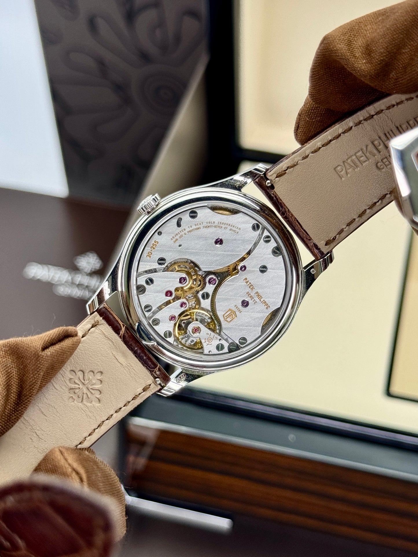 2026 Patek Philippe Calatrava 38mm 6196P Platinum Rose Gilt Opaline Dial