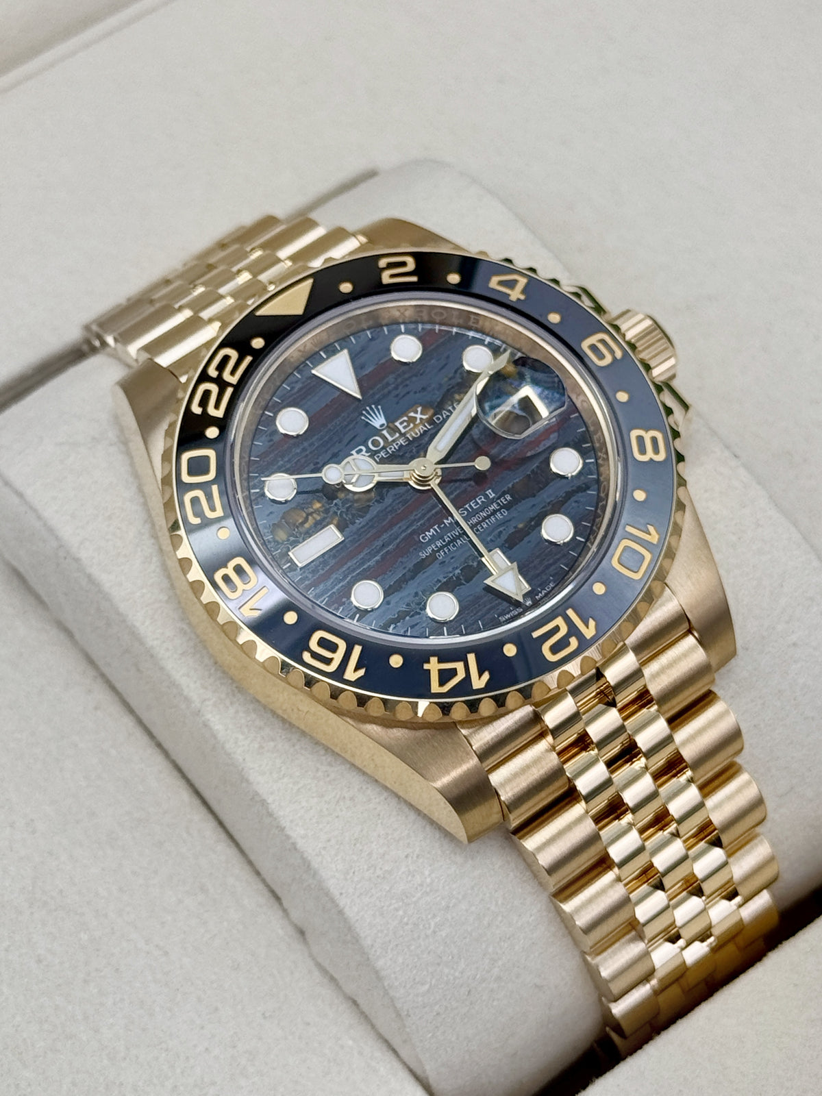 NEW 2026 Rolex GMT-Master II 40mm 126718GRNR Jubilee Tiger Iron Dial