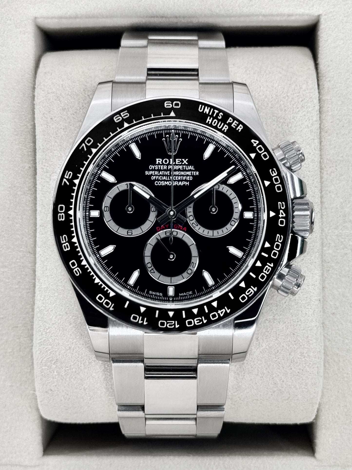 2025 Rolex Daytona 40mm 126500LN Stainless Steel Black Dial