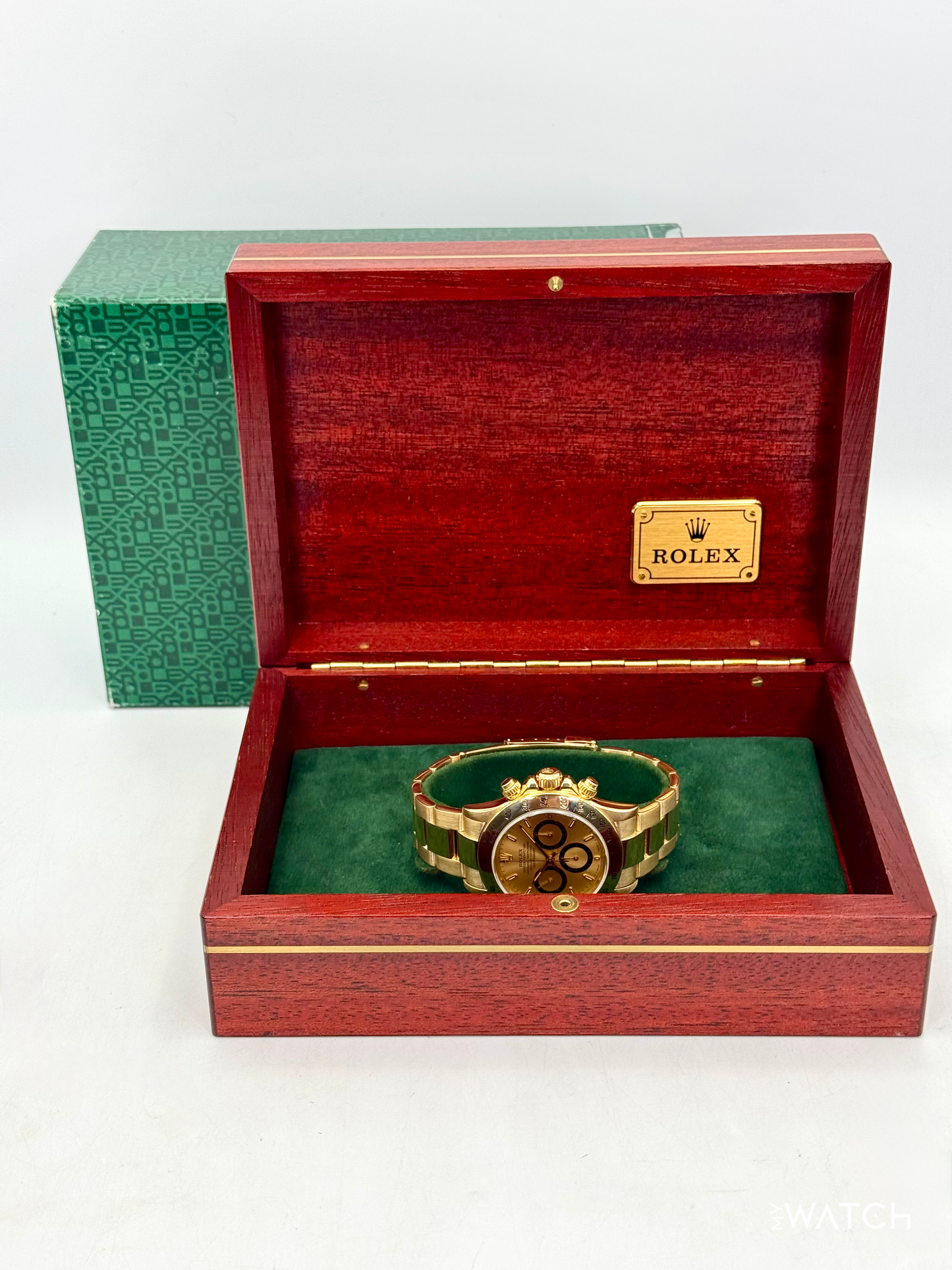 1997 Rolex Daytona 40mm 16528 Yellow Gold Champagne Dial - MyWatchLLC