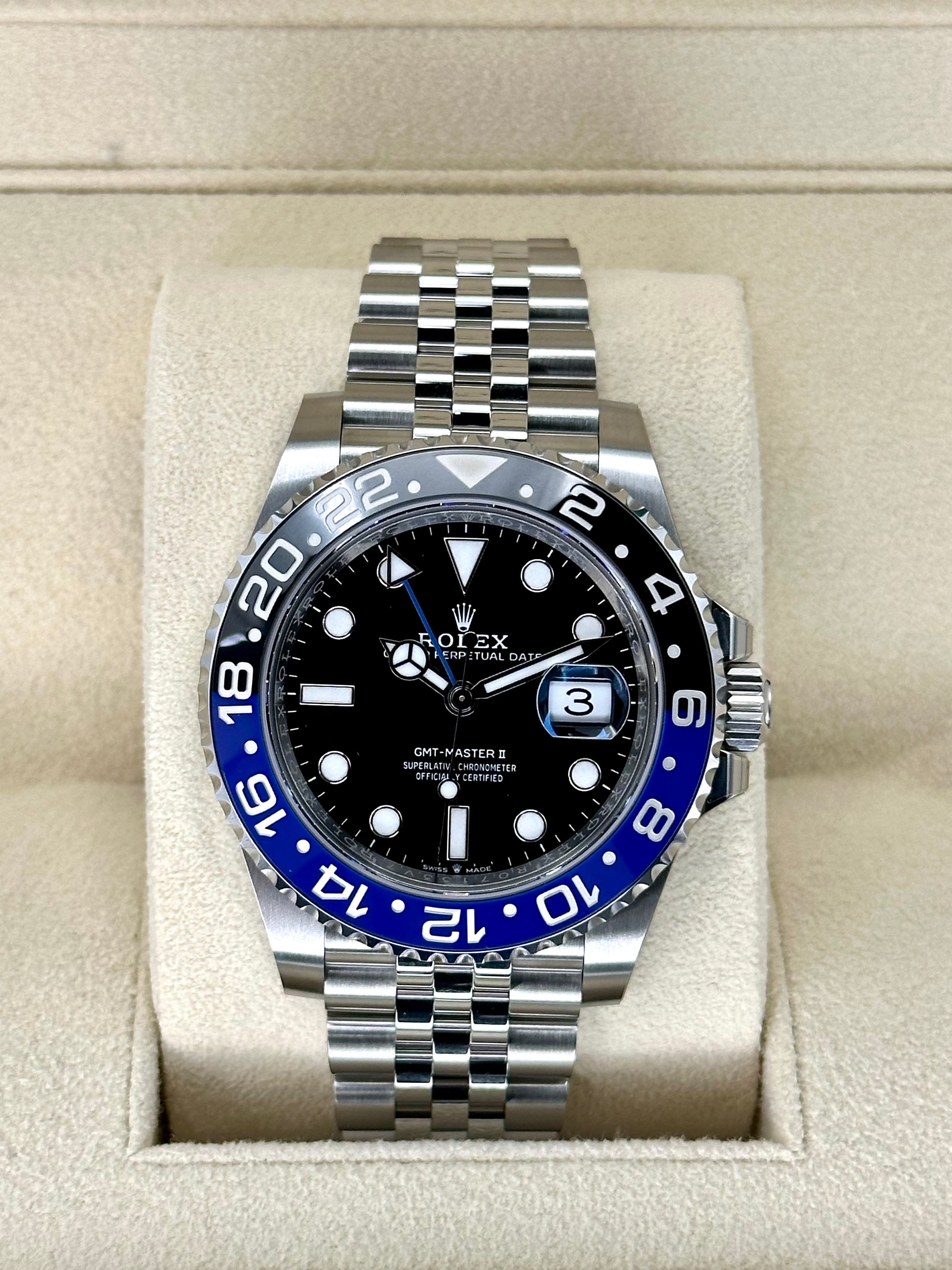 NEW 2024 Rolex GMT Master II Batgirl 126710BLNR Jubilee MyWatchLLC