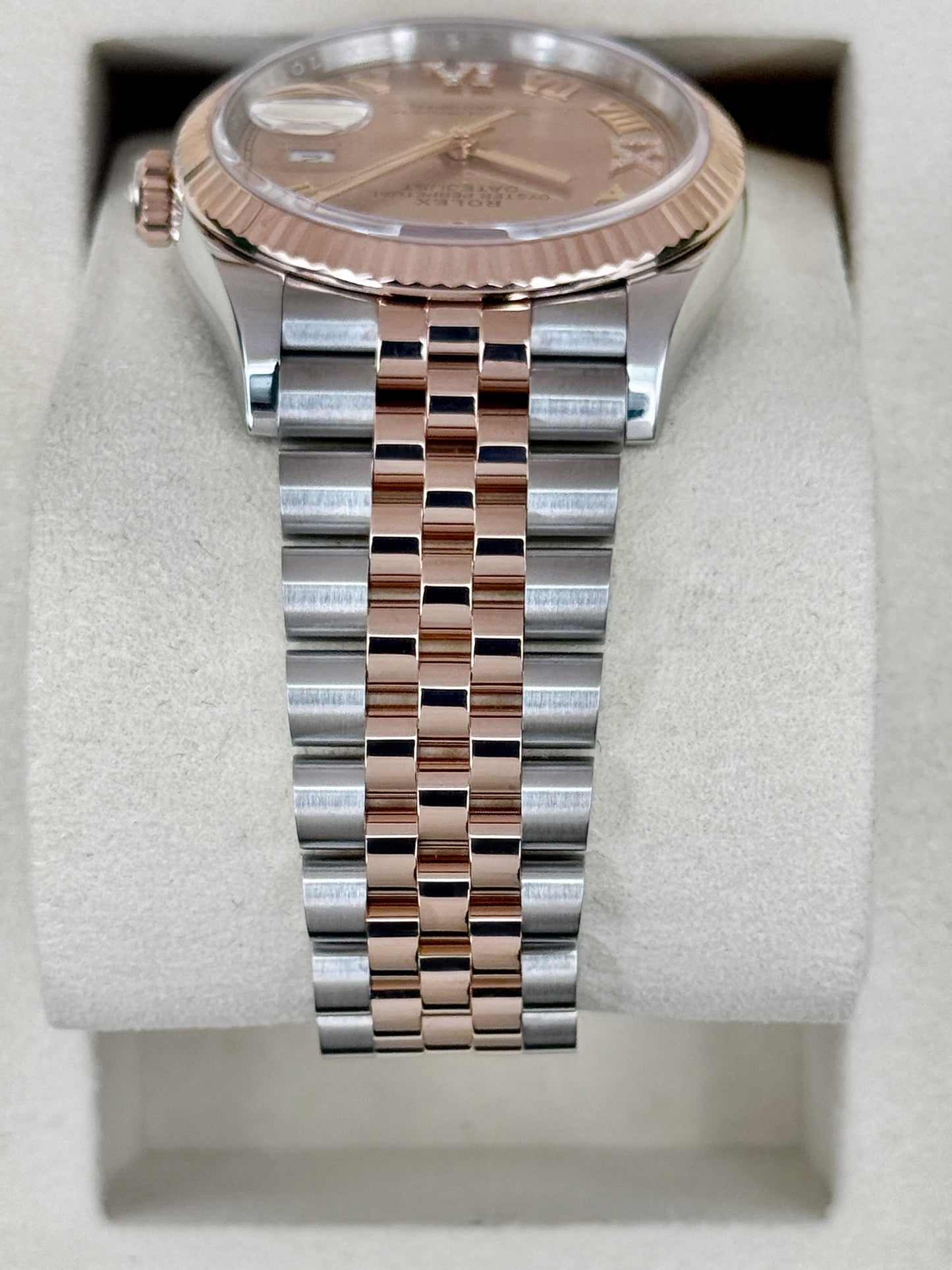 2025 Rolex Datejust 36mm 126231 Two-Tone Jubilee Rosé Diamond Dial