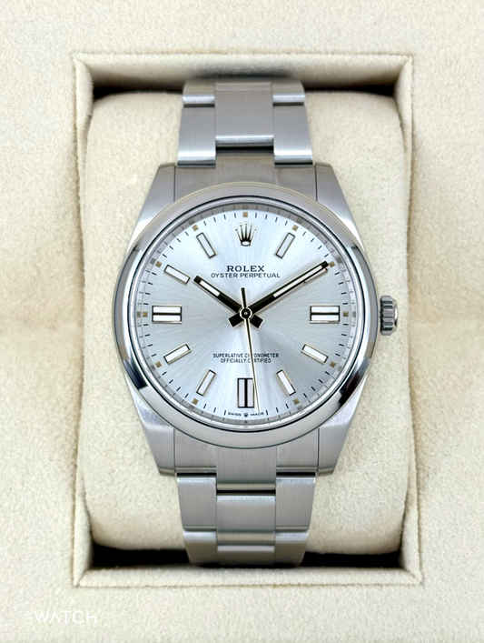 NEW 2025 Rolex Oyster Perpetual 41mm 124300 Silver Dial