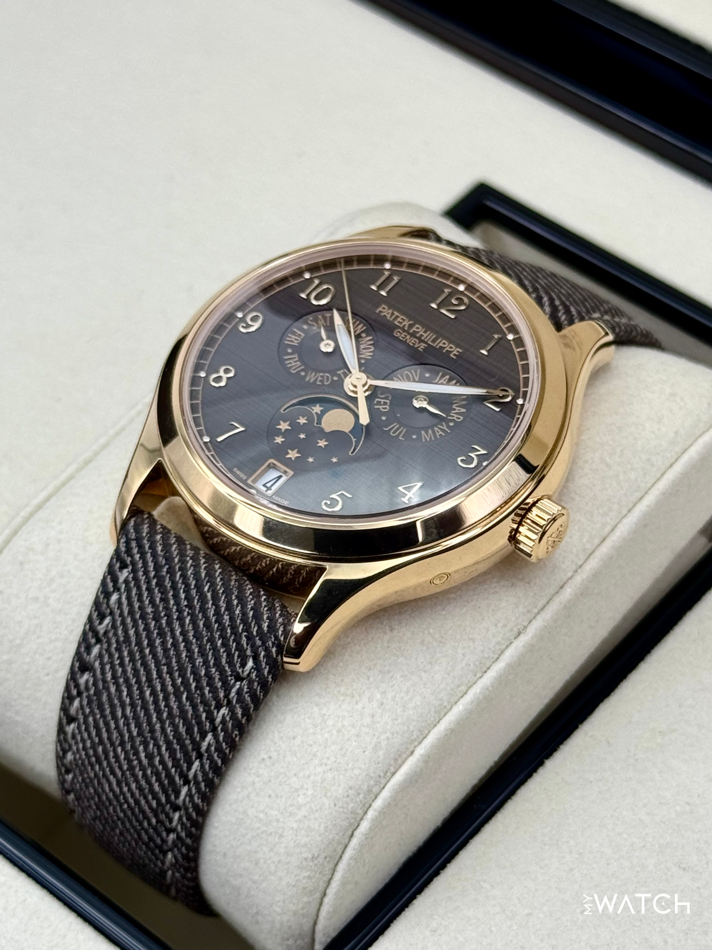 NEW 2026 Patek Philippe Annual Calendar 39mm 4946R Rose Gold Brown Dial - MyWatchLLC