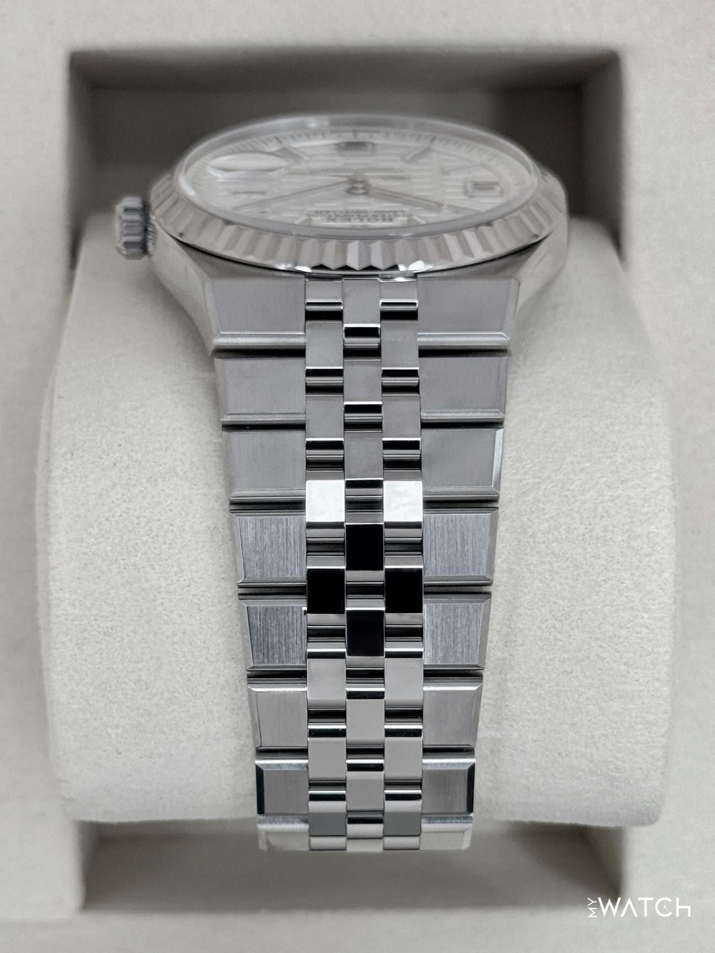 NEW 2026 Rolex Land-Dweller 36mm 127234 Stainless Steel Flat Jubilee White Dial - MyWatchLLC