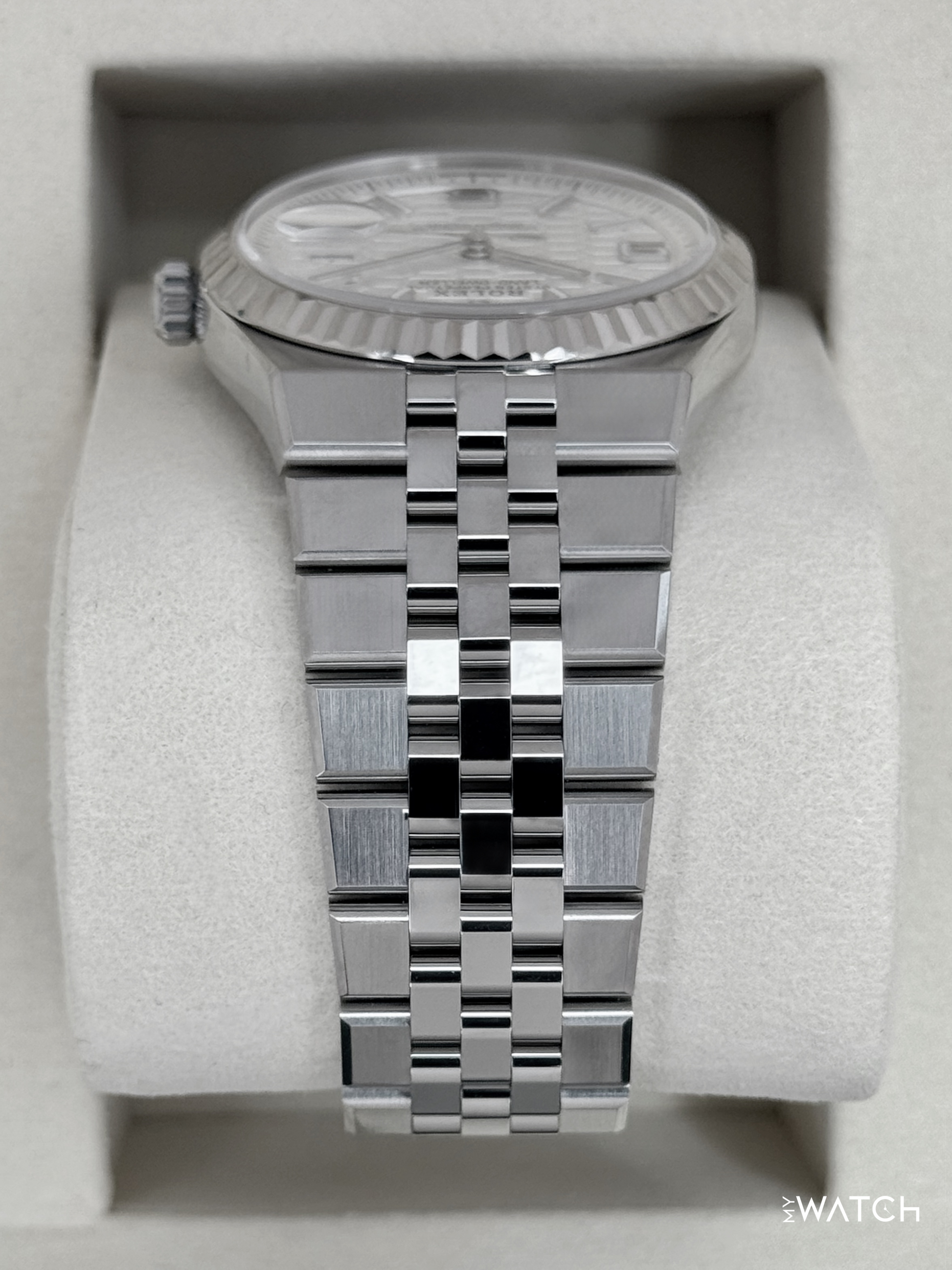 NEW 2026 Rolex Land-Dweller 36mm 127234 Stainless Steel Flat Jubilee White Dial - MyWatchLLC