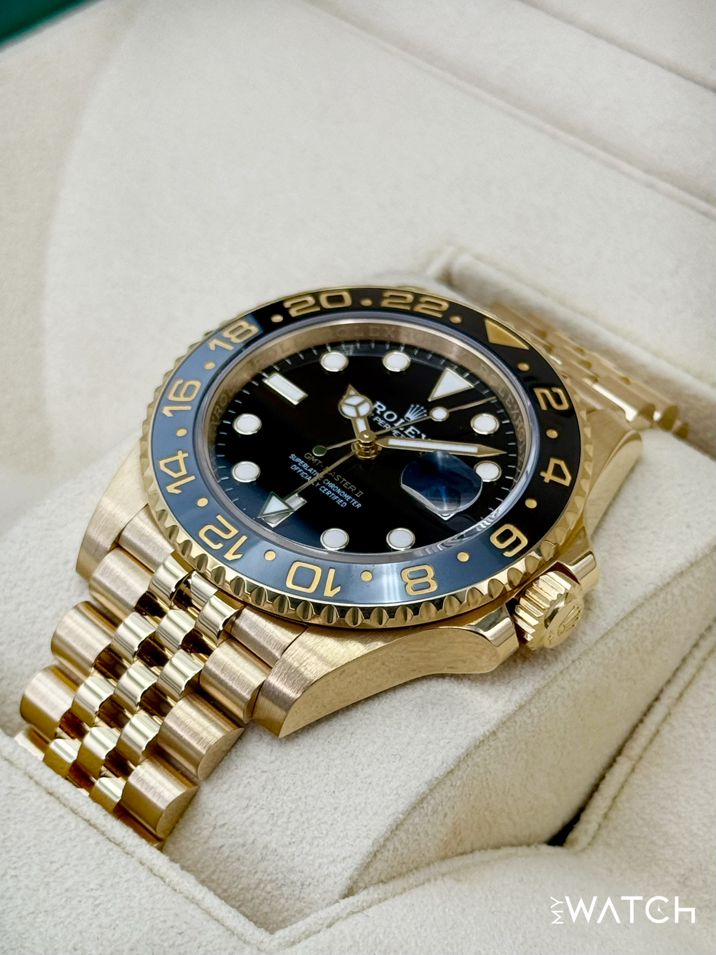 2023 Rolex GMT-Master II 40mm 126718GRNR Jubilee Black Dial