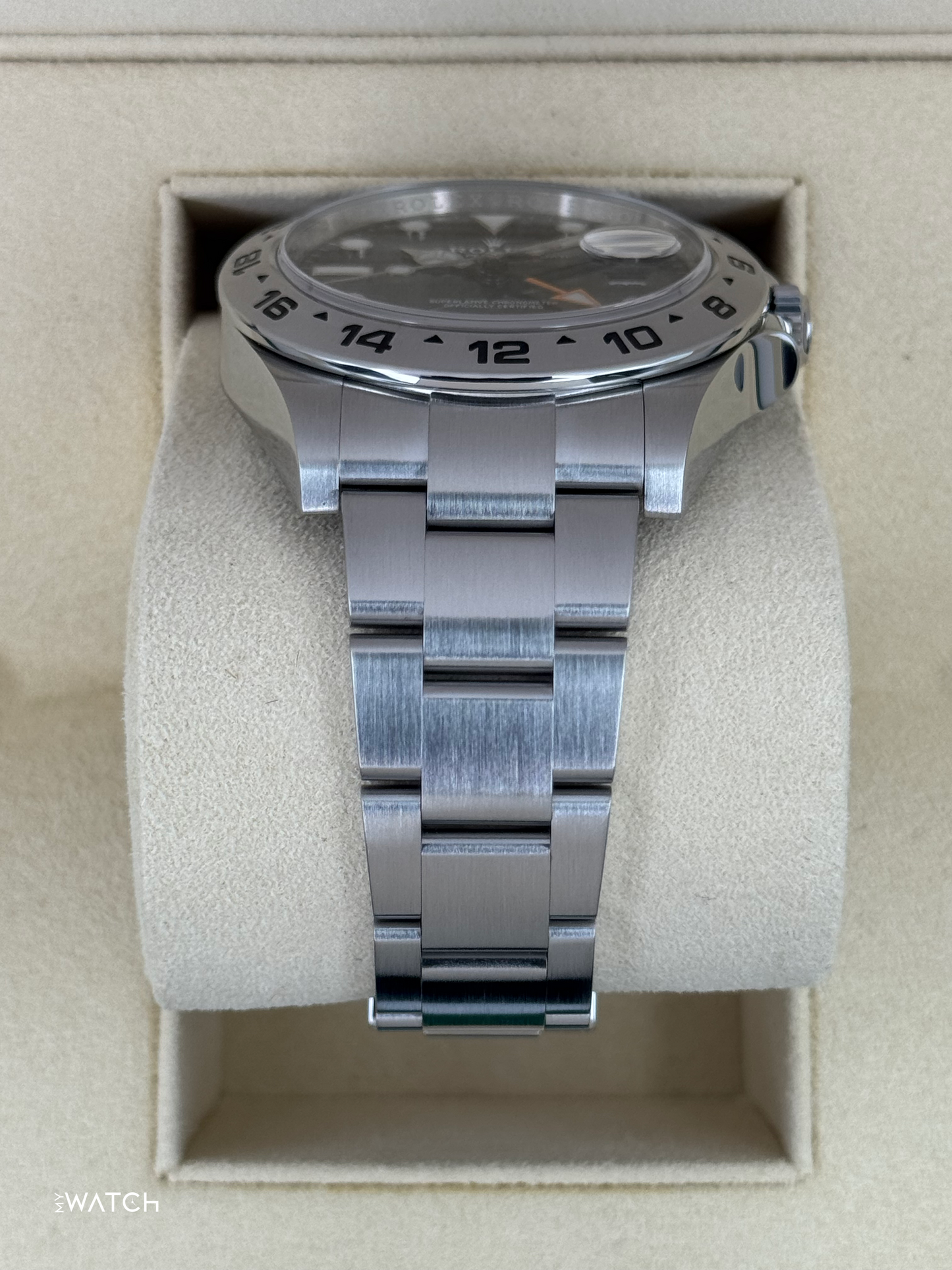 2019 Rolex Explorer II 42mm 216570 Stainless Steel Black Dial