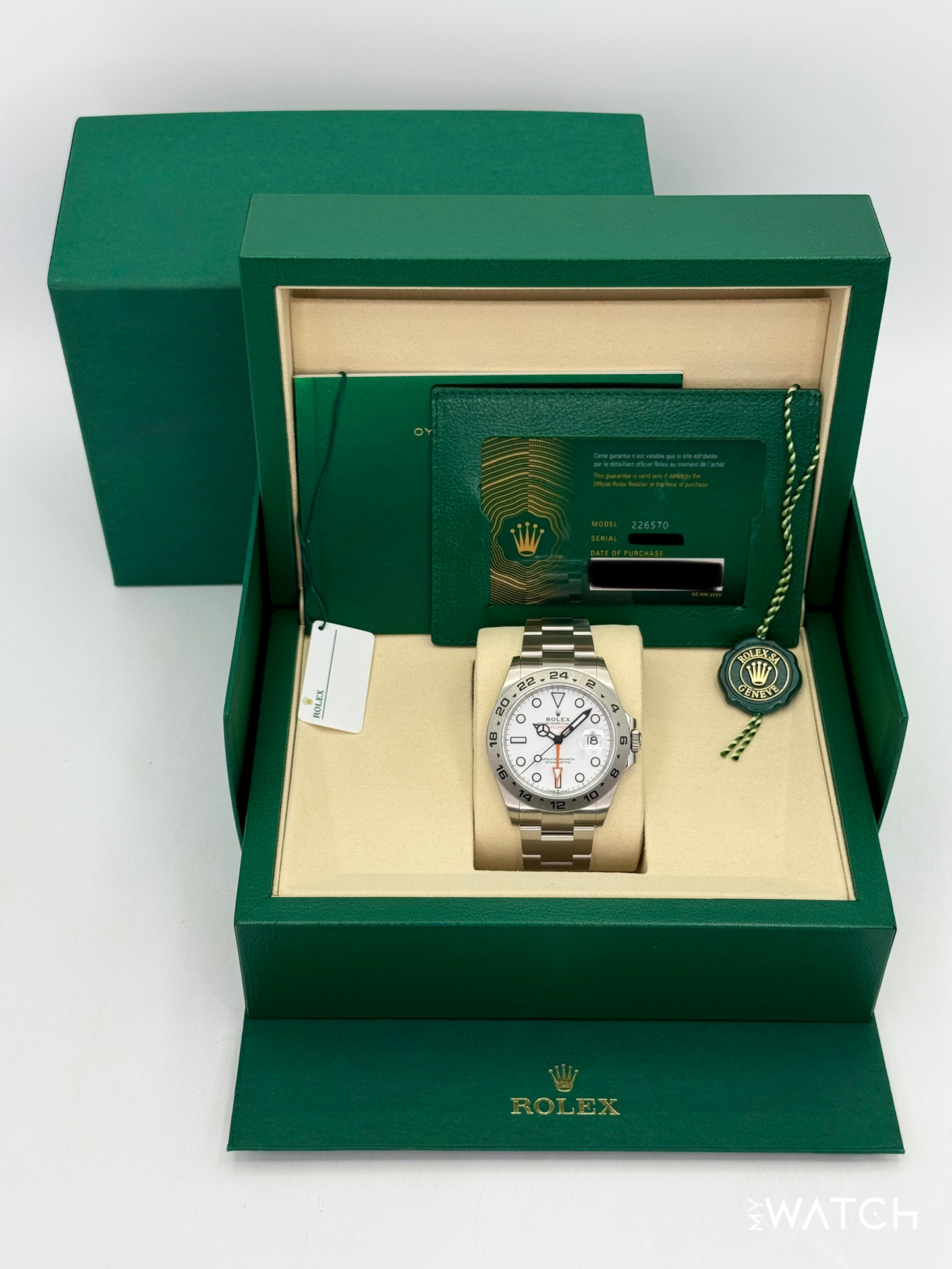 NEW 2025 Rolex Explorer II 42mm 226570 Polar White Dial (STICKERED)