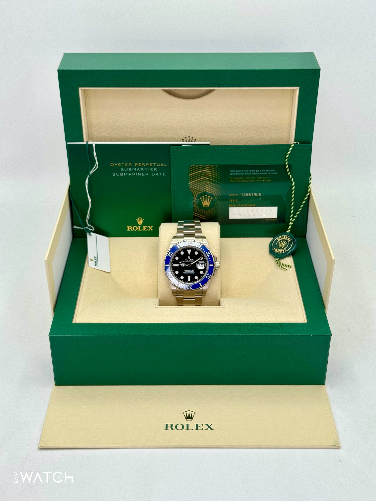 2024 Rolex Submariner “Cookie Monster ” 41mm 126619LB White Gold Black Dial - MyWatchLLC