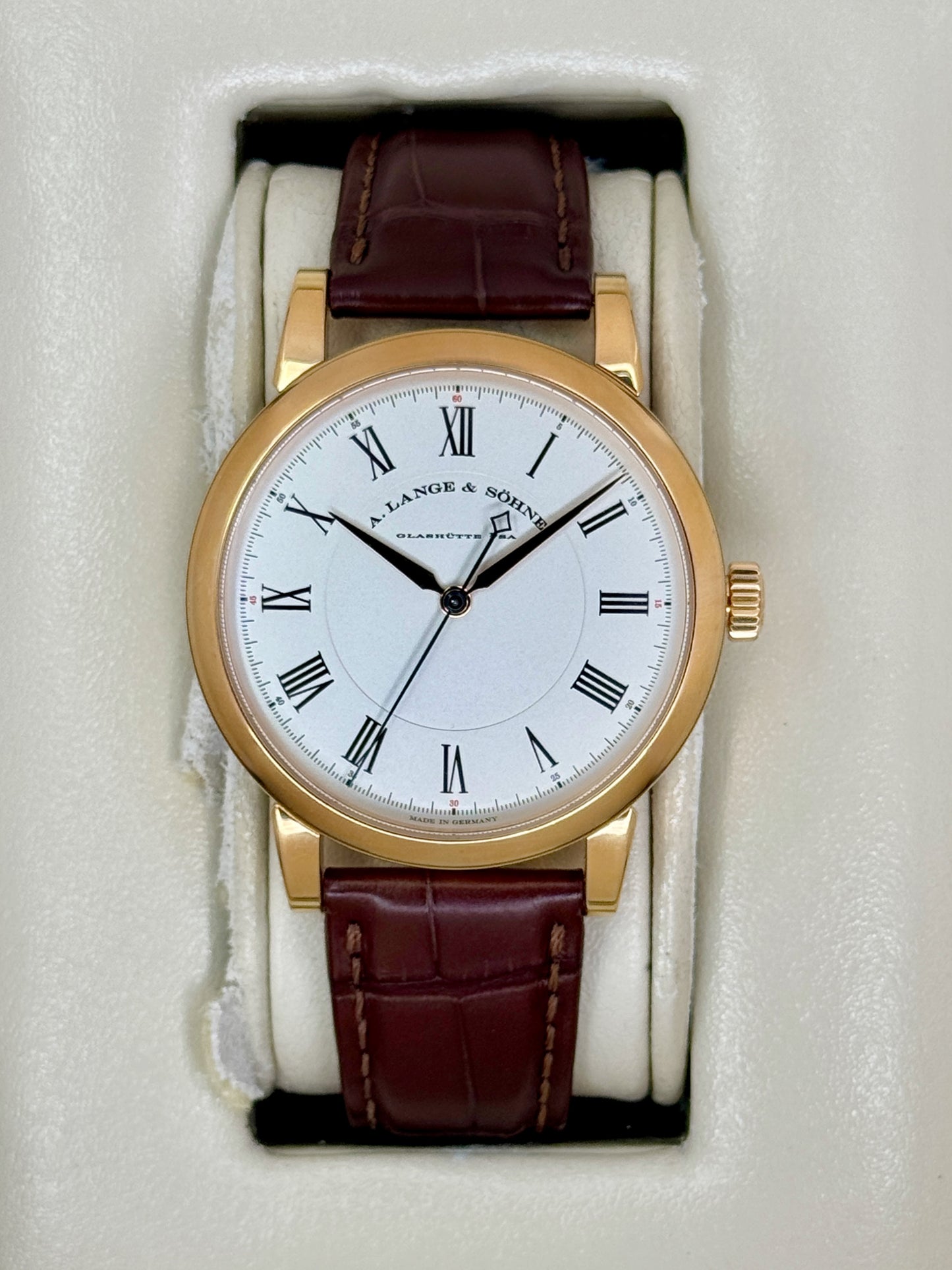 2007 A. Longe & Shone Richard Lange 40.5mm 232.032 Rose Gold Silver Dial