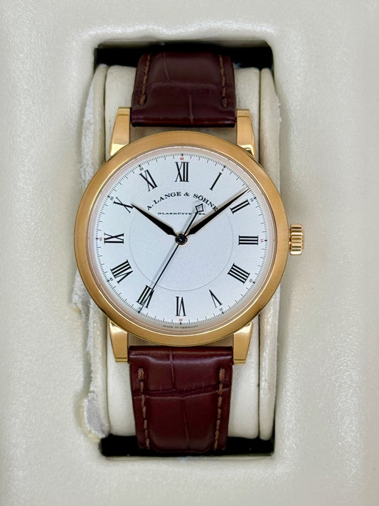 2007 A. Longe & Shone Richard Lange 40.5mm 232.032 Rose Gold Silver Dial