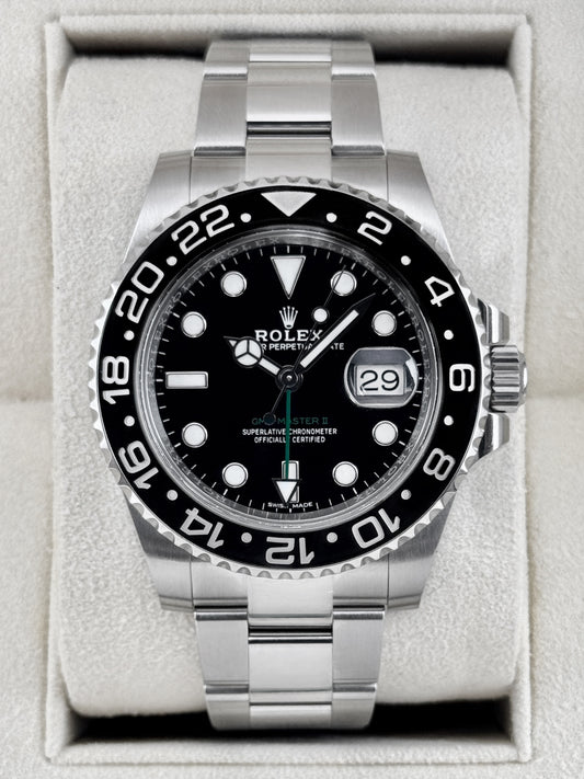 2019 Rolex GMT-Master II 40mm 116710LN Stainless Steel Black Dial