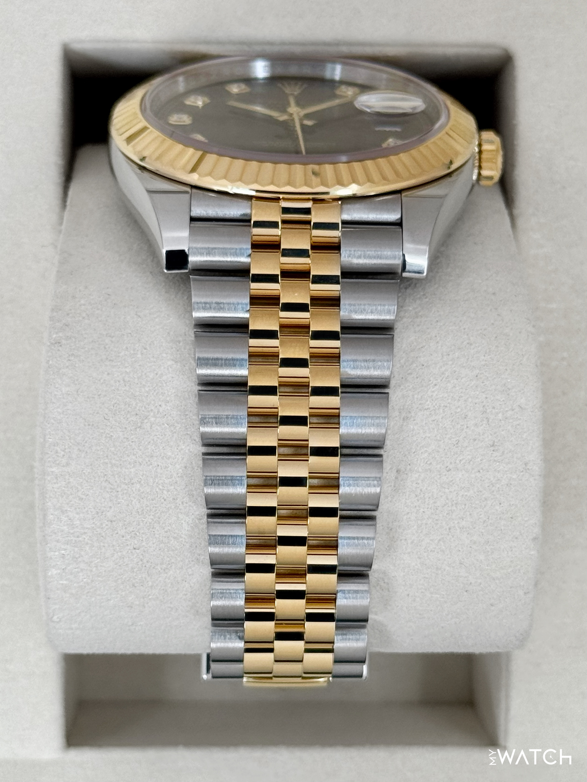 2025 Rolex Datejust 41mm 126333 Two-Tone Jubilee Black Dial - MyWatchLLC