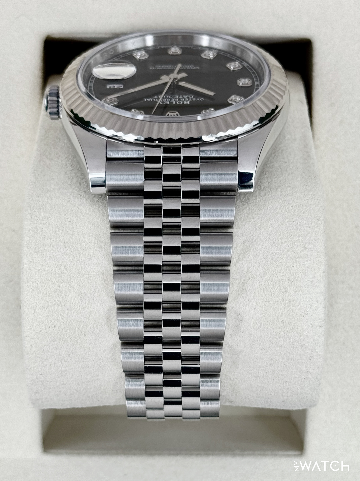 NEW 2026 Rolex Datejust 41mm 126334 Stainless Steel Jubilee Black Diamond Dial - MyWatchLLC