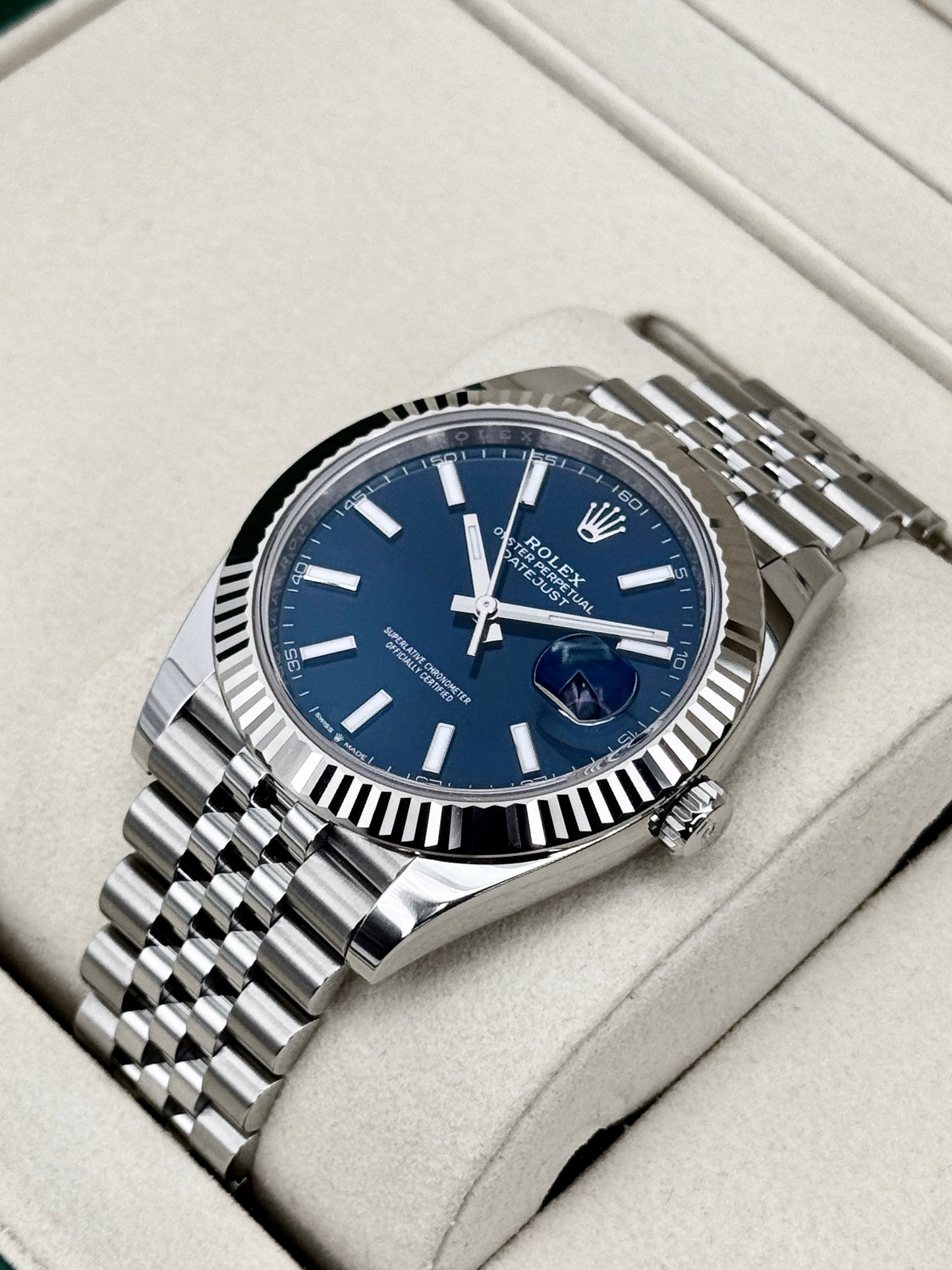 2026 Rolex Datejust 41mm 126334 Stainless Steel Jubilee Blue Dial