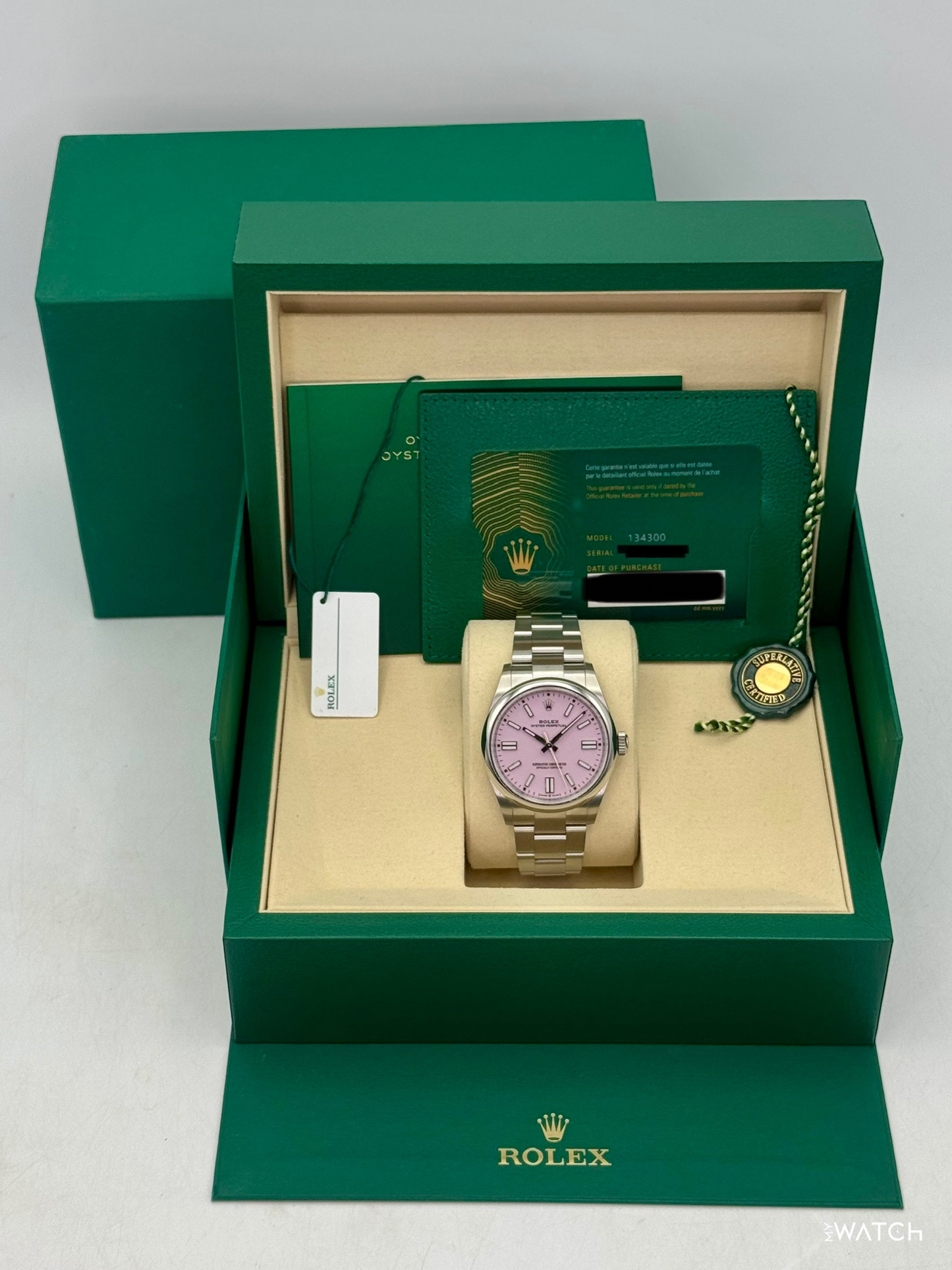 2026 Rolex Oyster Perpetual 41mm 134300 Candy Pink Dial