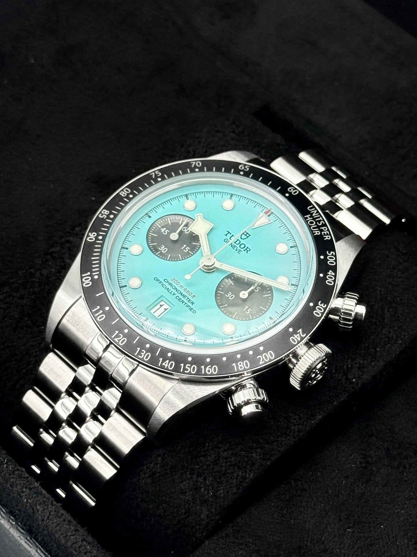 NEW 2026 Tudor Black Bay Chrono 41mm 79360N Flamingo Blue Dial