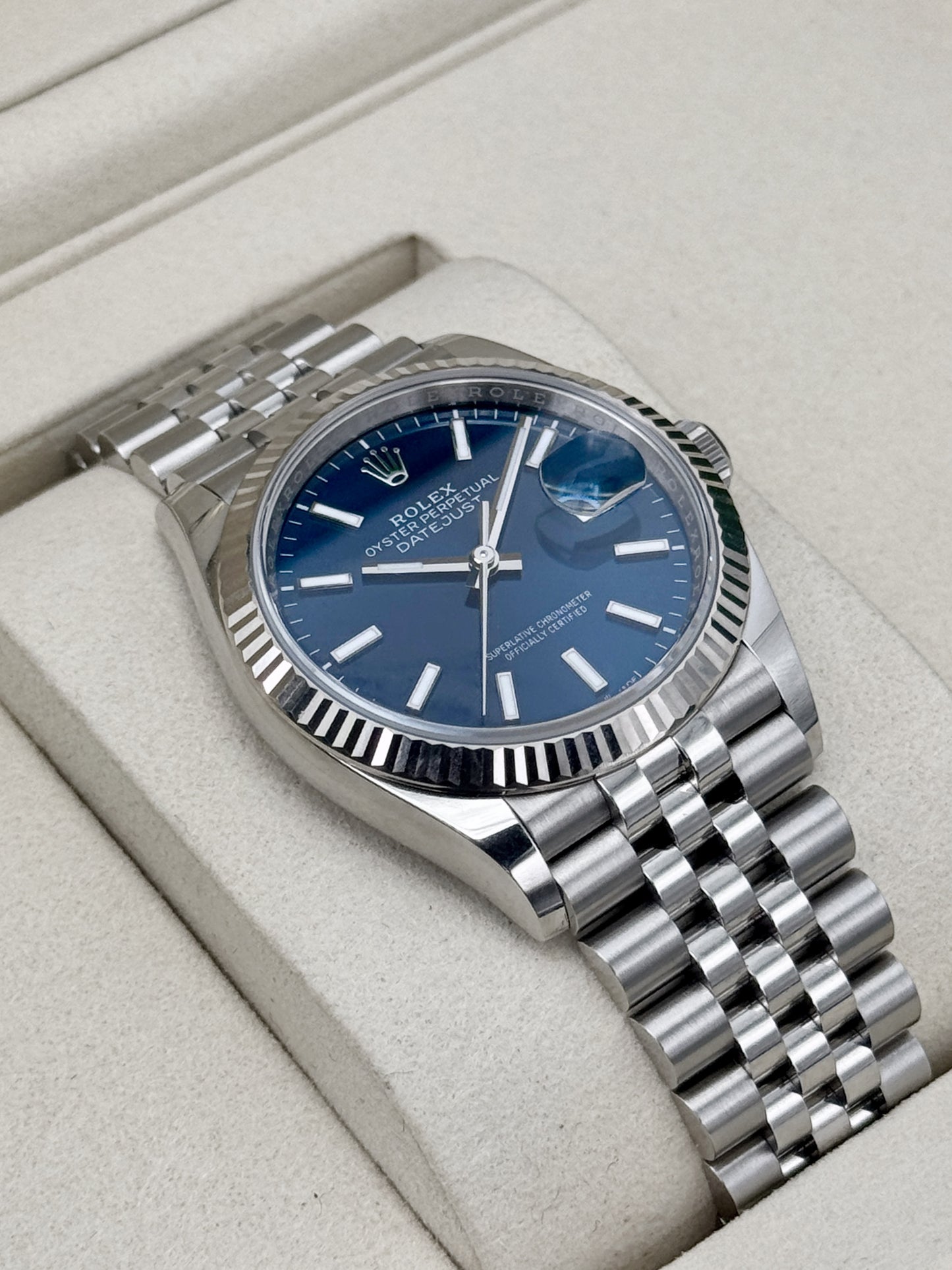 2026 Rolex Datejust 36mm 126234 Stainless Steel Jubilee Blue Dial