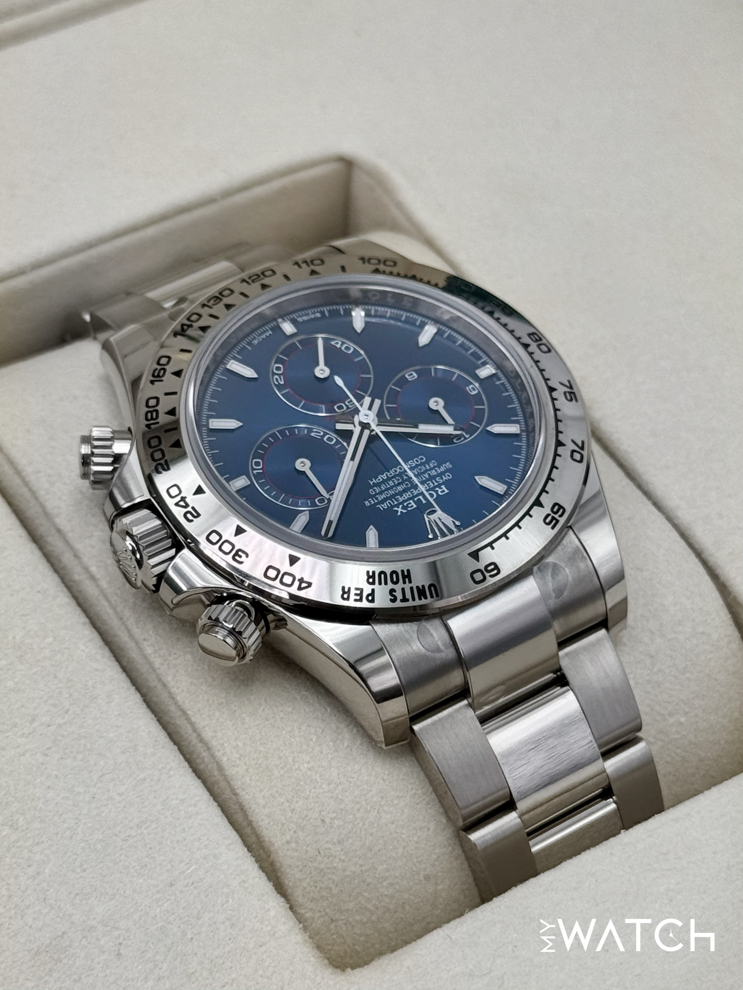 NEW 2025 Rolex Daytona 40mm 126509 White Gold Blue Dial (STICKERED)