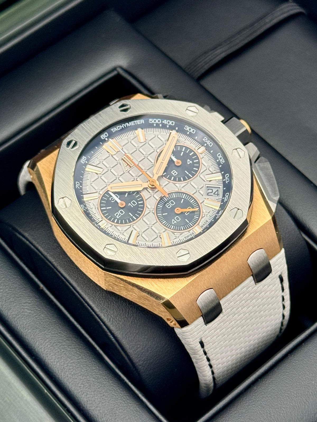 2024 Audemars Piguet Royal Oak Offshore 43mm 26420OI Pink Gold Grey Dial