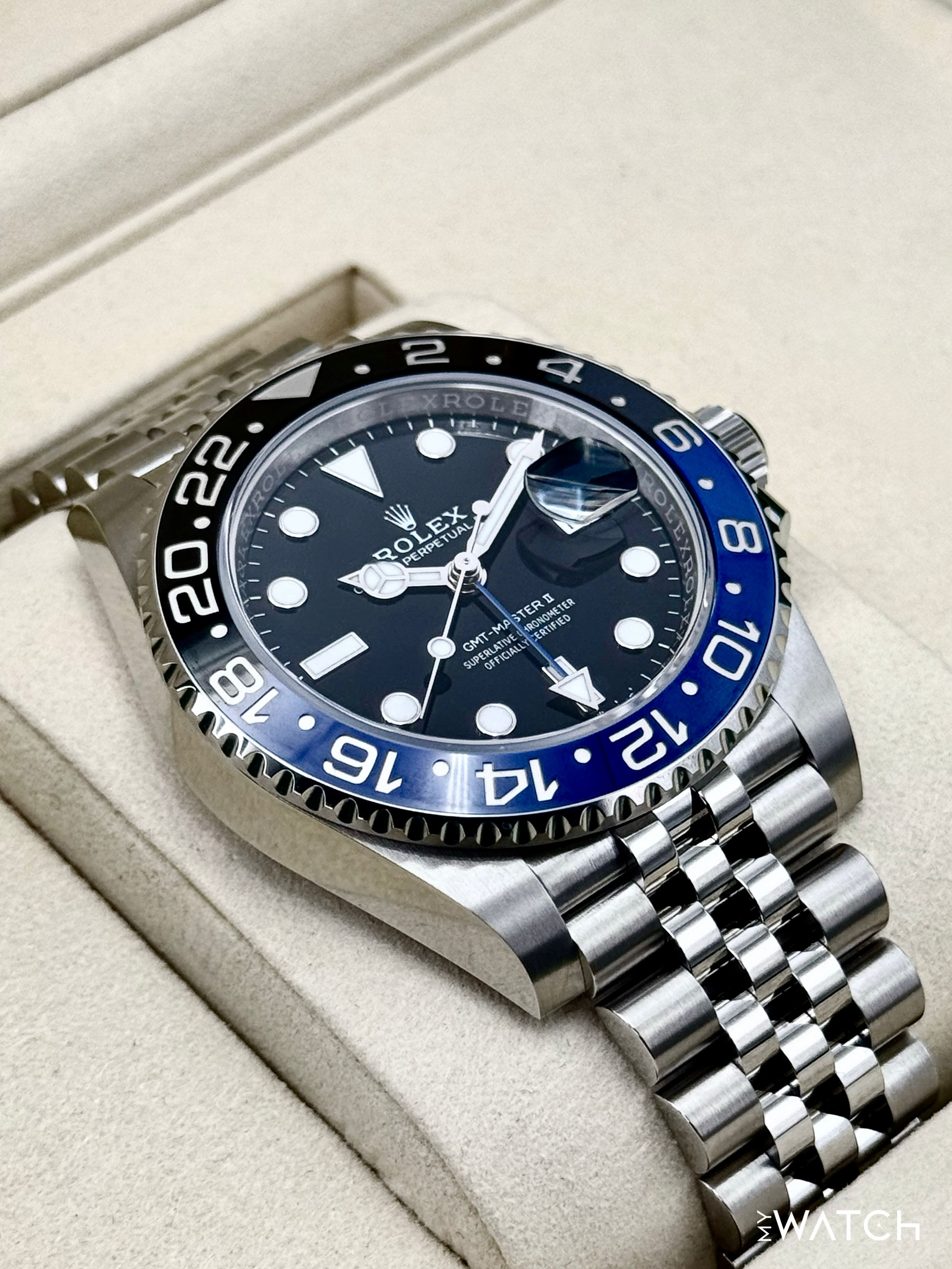NEW 2025 Rolex GMT-Master II "Batgirl" 40mm 126710BLNR Jubilee - MyWatchLLC