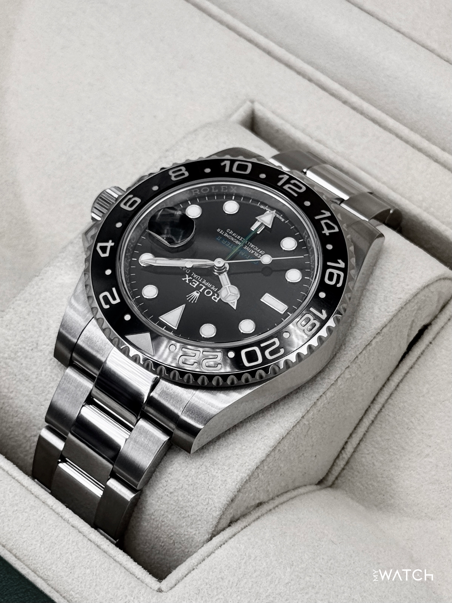 2019 Rolex GMT-Master II 40mm 116710LN Stainless Steel Black Dial - MyWatchLLC