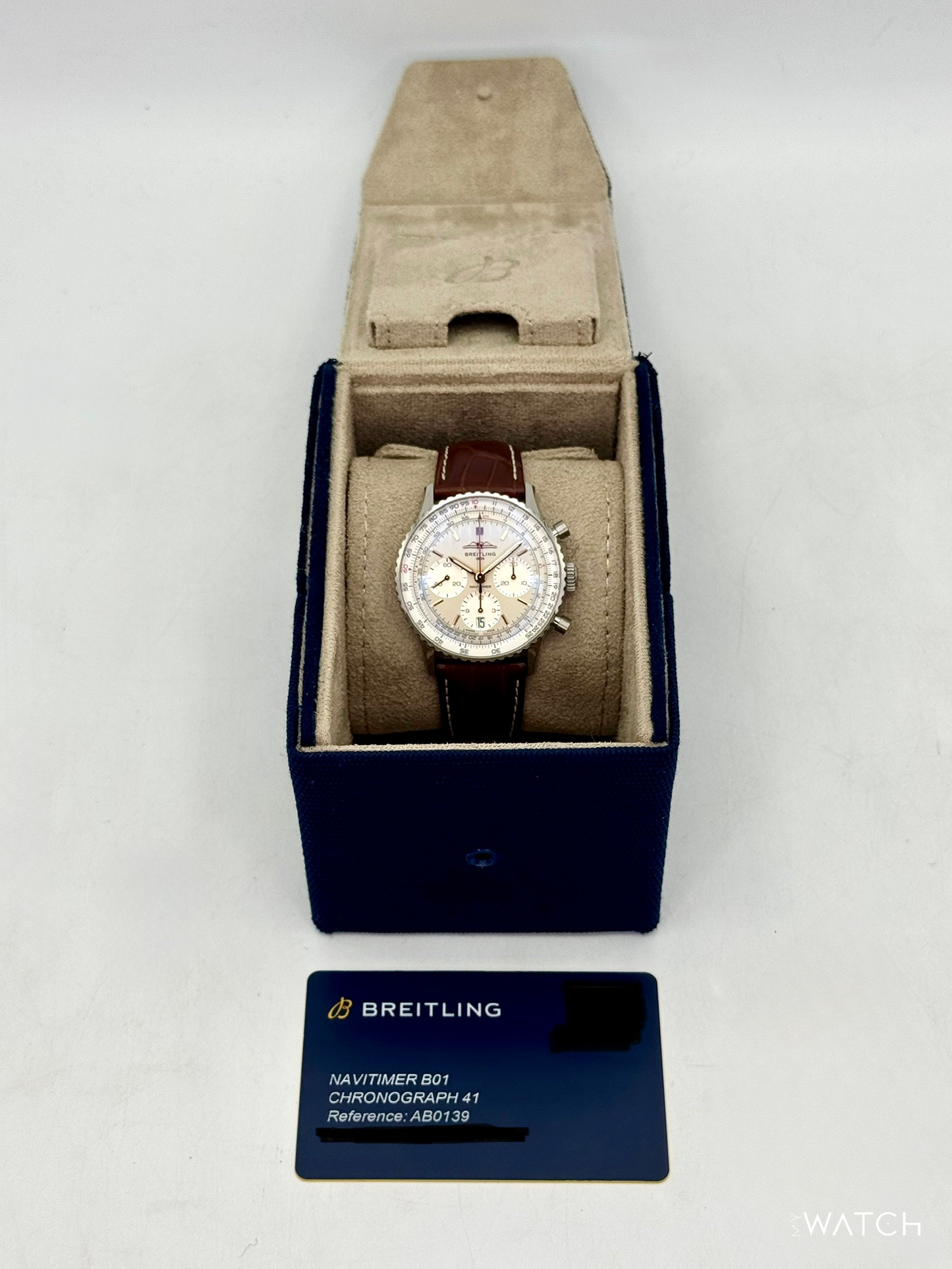 2024 Breitling Navitimer Chronograph B01 41mm AB0139 Stainless Steel Silver Dial - MyWatchLLC