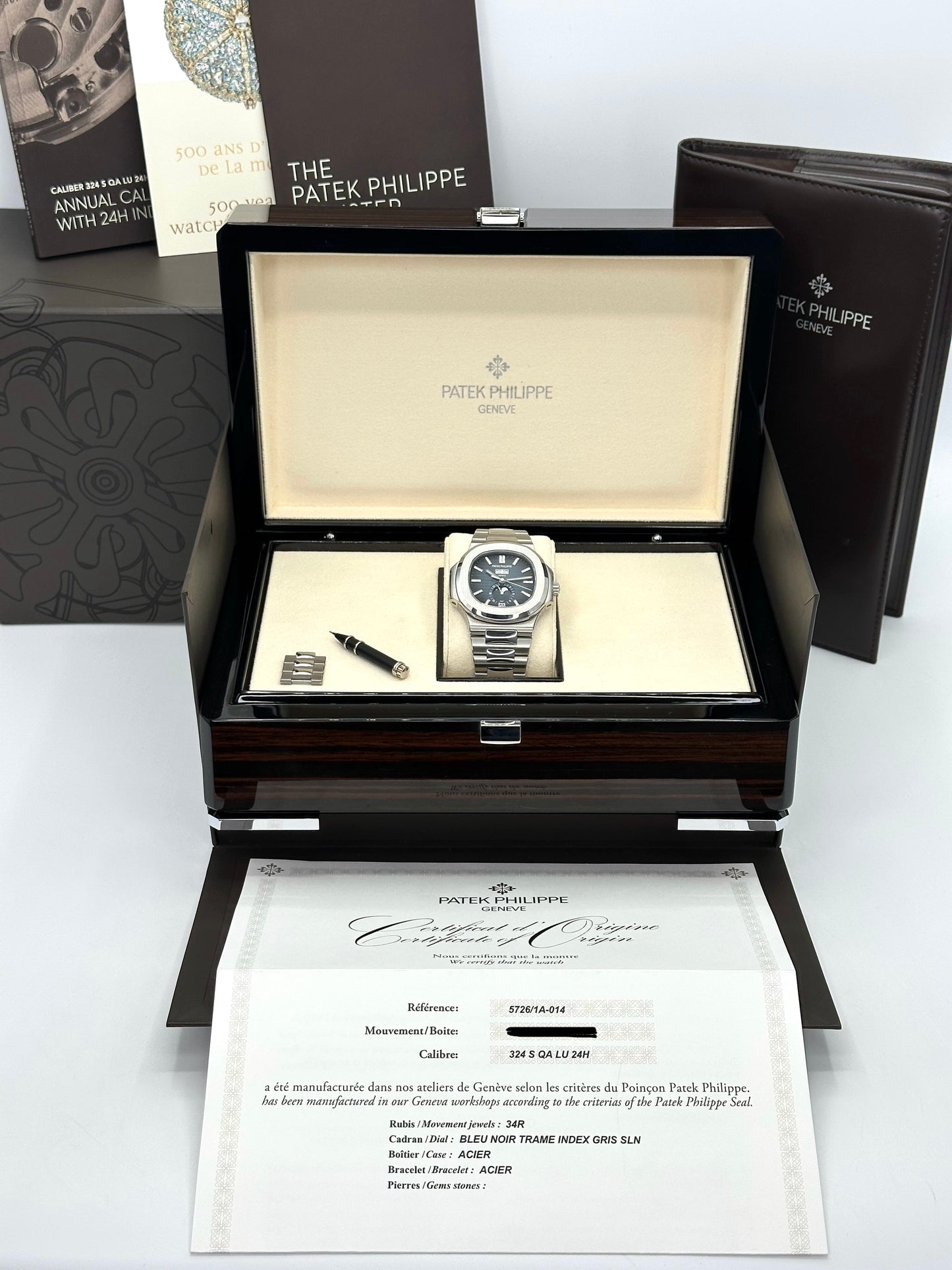 2022 Patek Philippe 5726/1A-014 Nautilus Moonphase Blue Dial