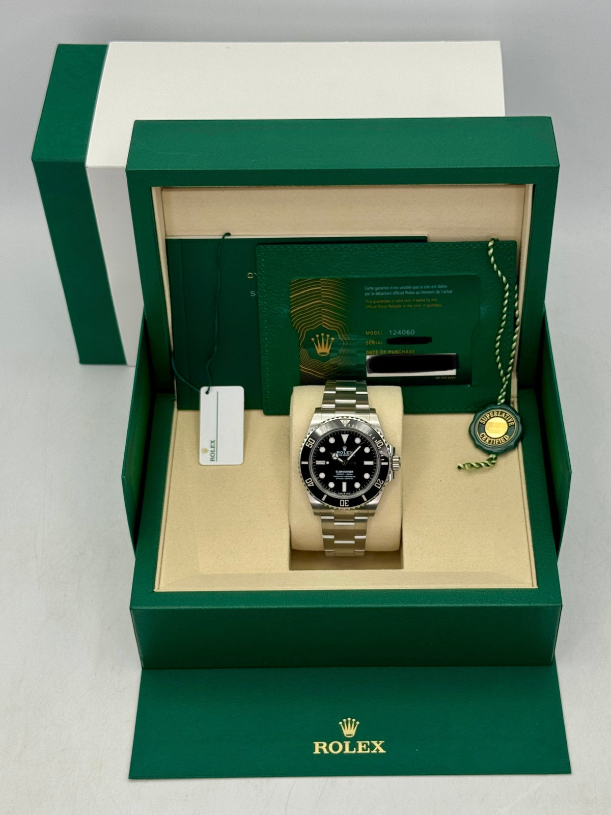 2025 Rolex Submariner 41mm 124060 Stainless Steel Black Dial