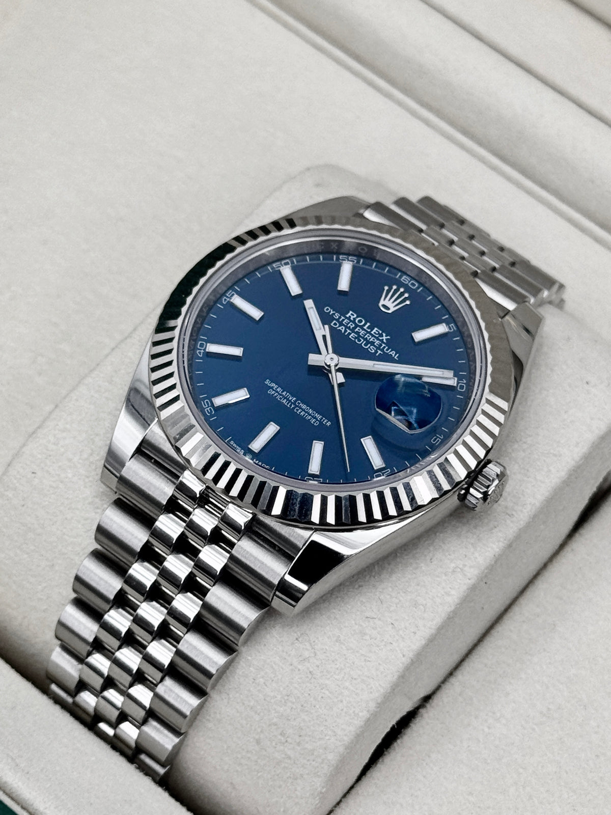2025 Rolex Datejust 41mm 126334 Stainless Steel Jubilee Blue Dial