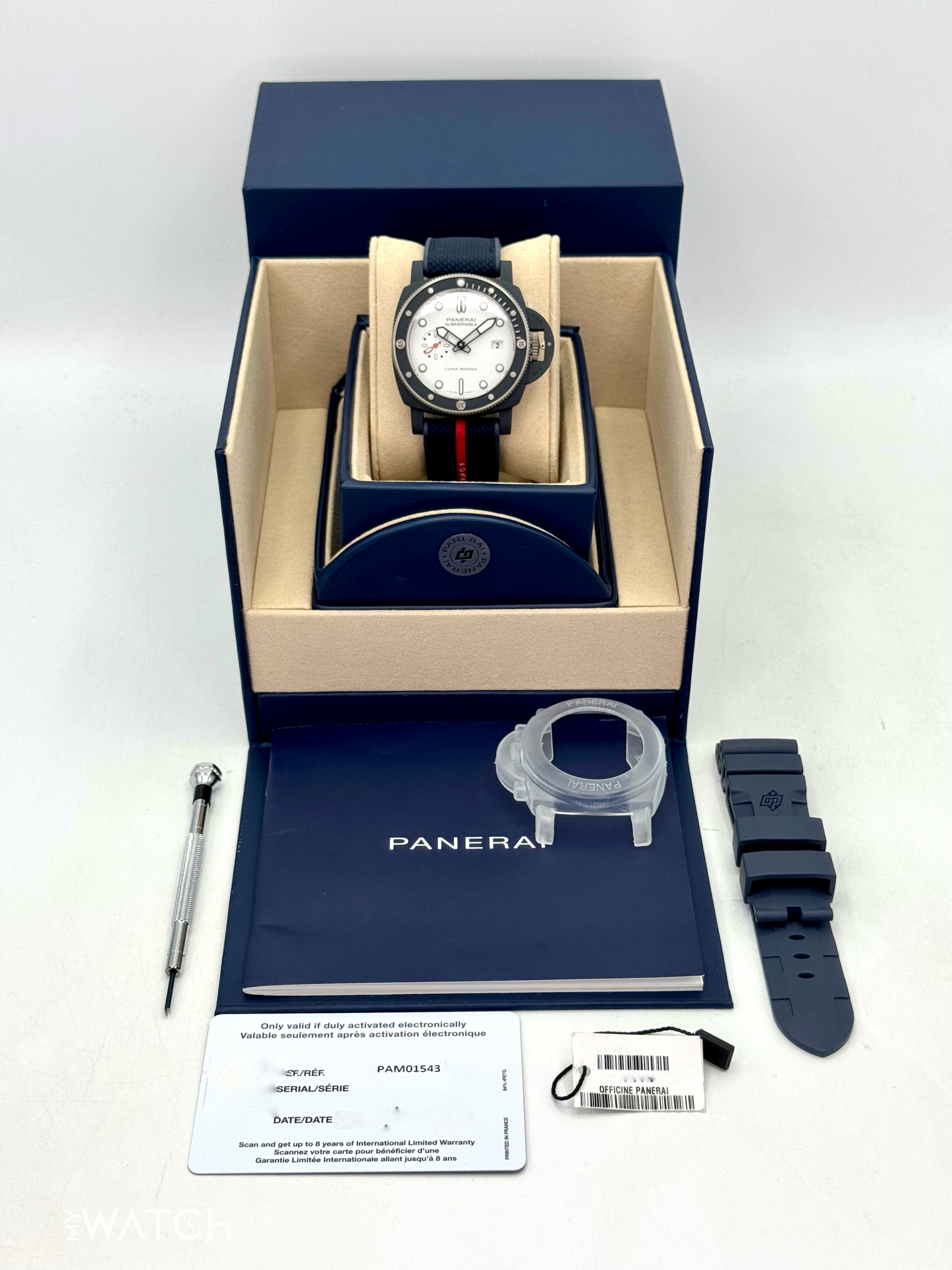 NEW 2025 Panerai Quarantaquattro 44mm PAM01543 Ceramic White Dial
