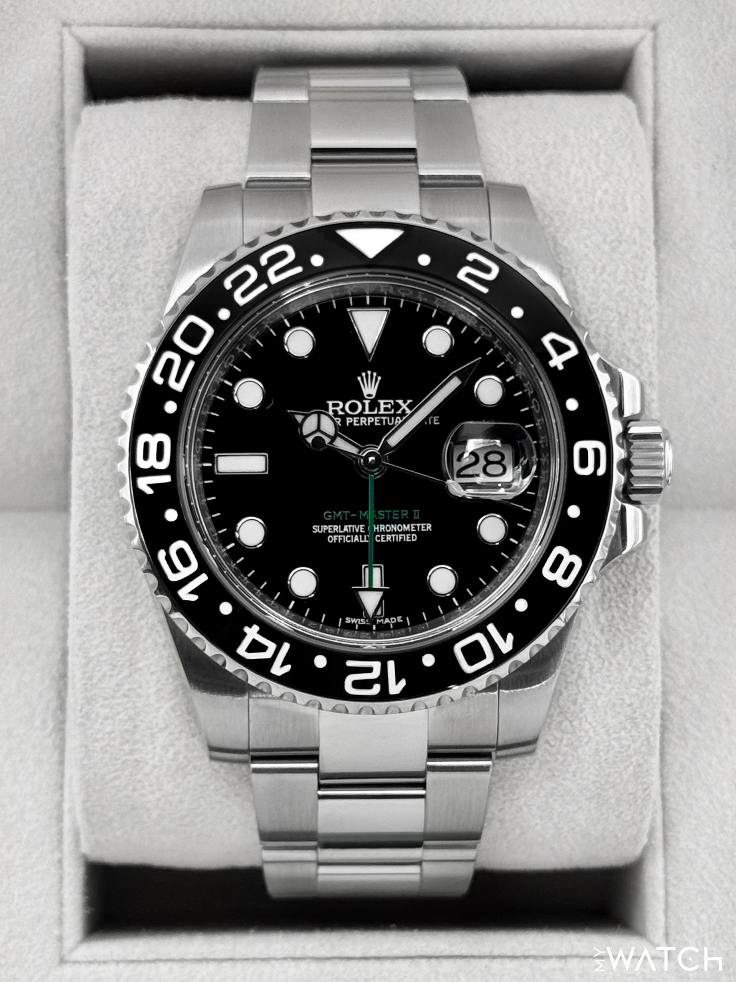 2015 Rolex GMT-Master II 40mm 116710LN Stainless Steel Black Dial - MyWatchLLC